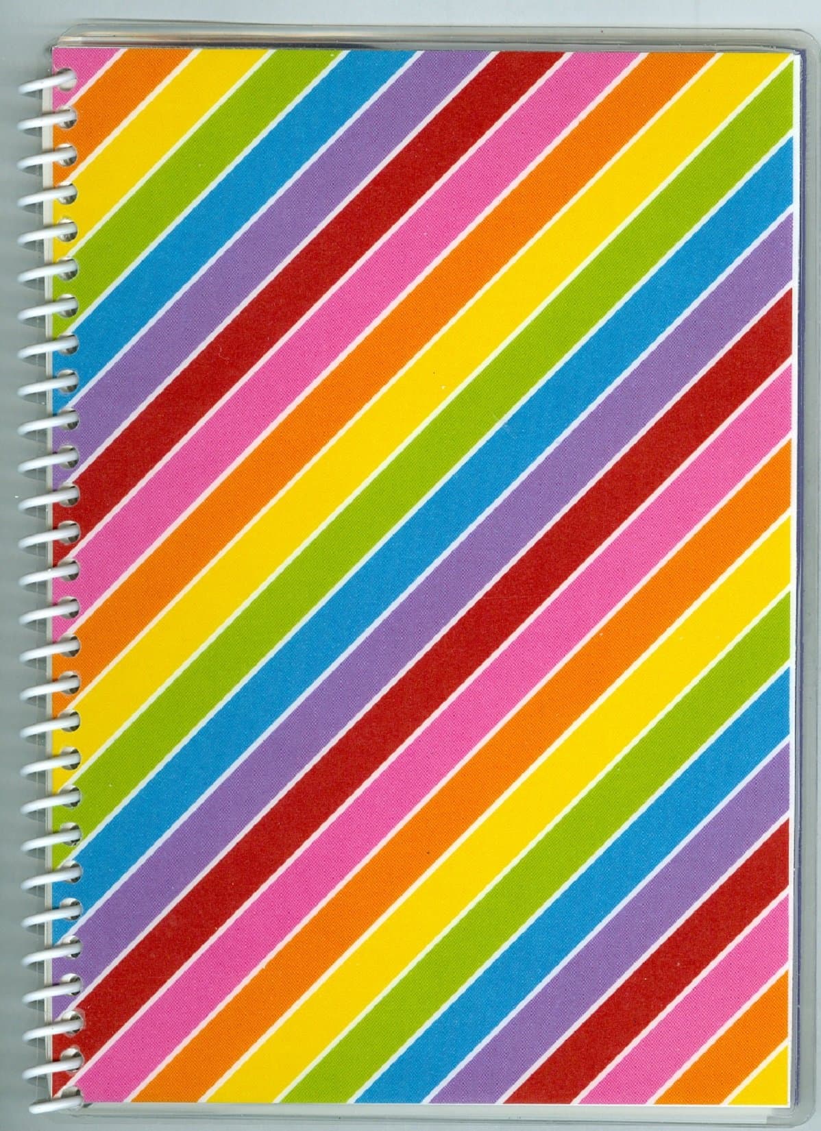 Diagonal Rainbow 5x7 Sticker Collecting Album, Re-usable Pages, Made in USA