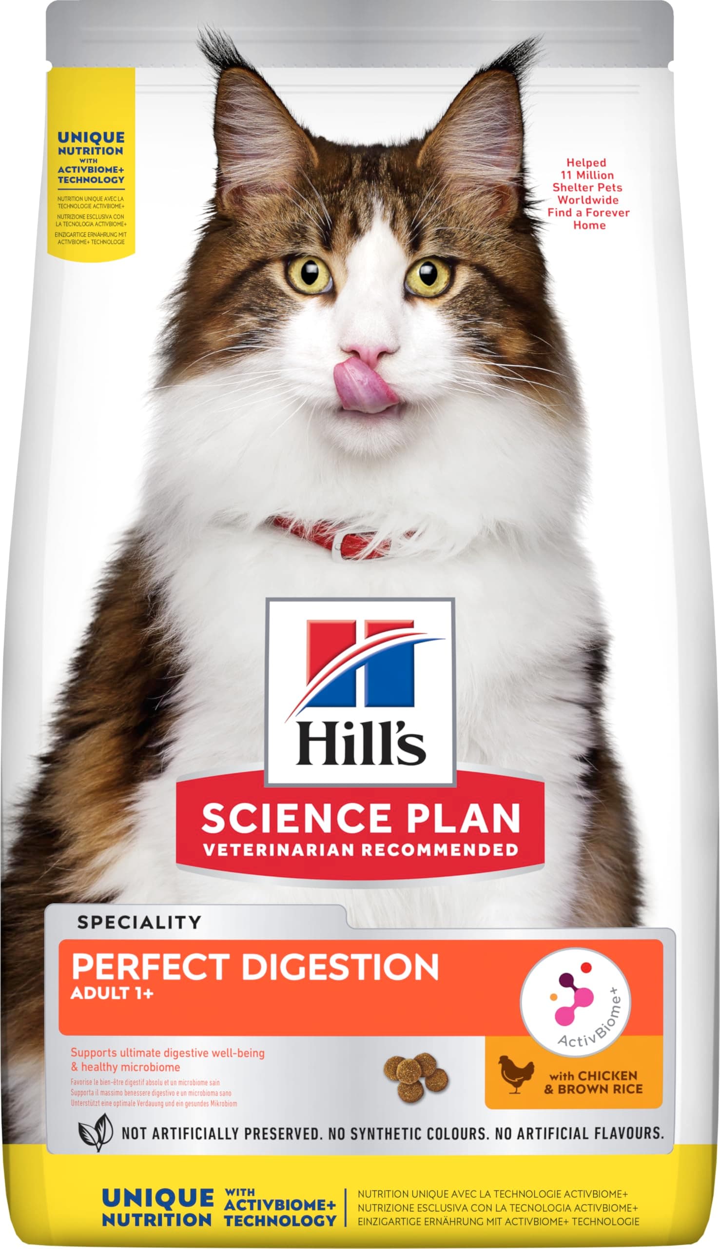 Science Plan Perfect Digestion Adult 1+ Cat Food with Chicken & Brown Rice 1.5kg