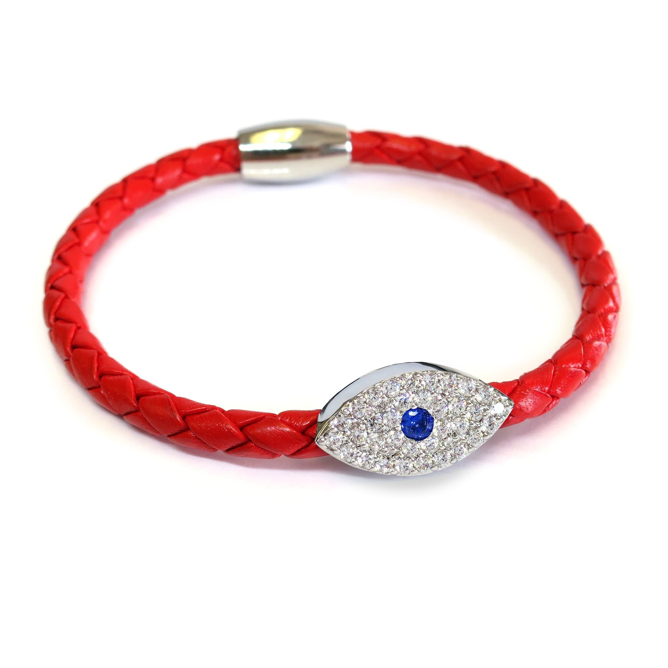 Leather Evil Eye Bracelet for Women - Our Stylish Protective Eye Bracelet Repels Negativity to Keep you Safe - Made in the USA our Leather Evil Eye Jewelry Make Great Gifts