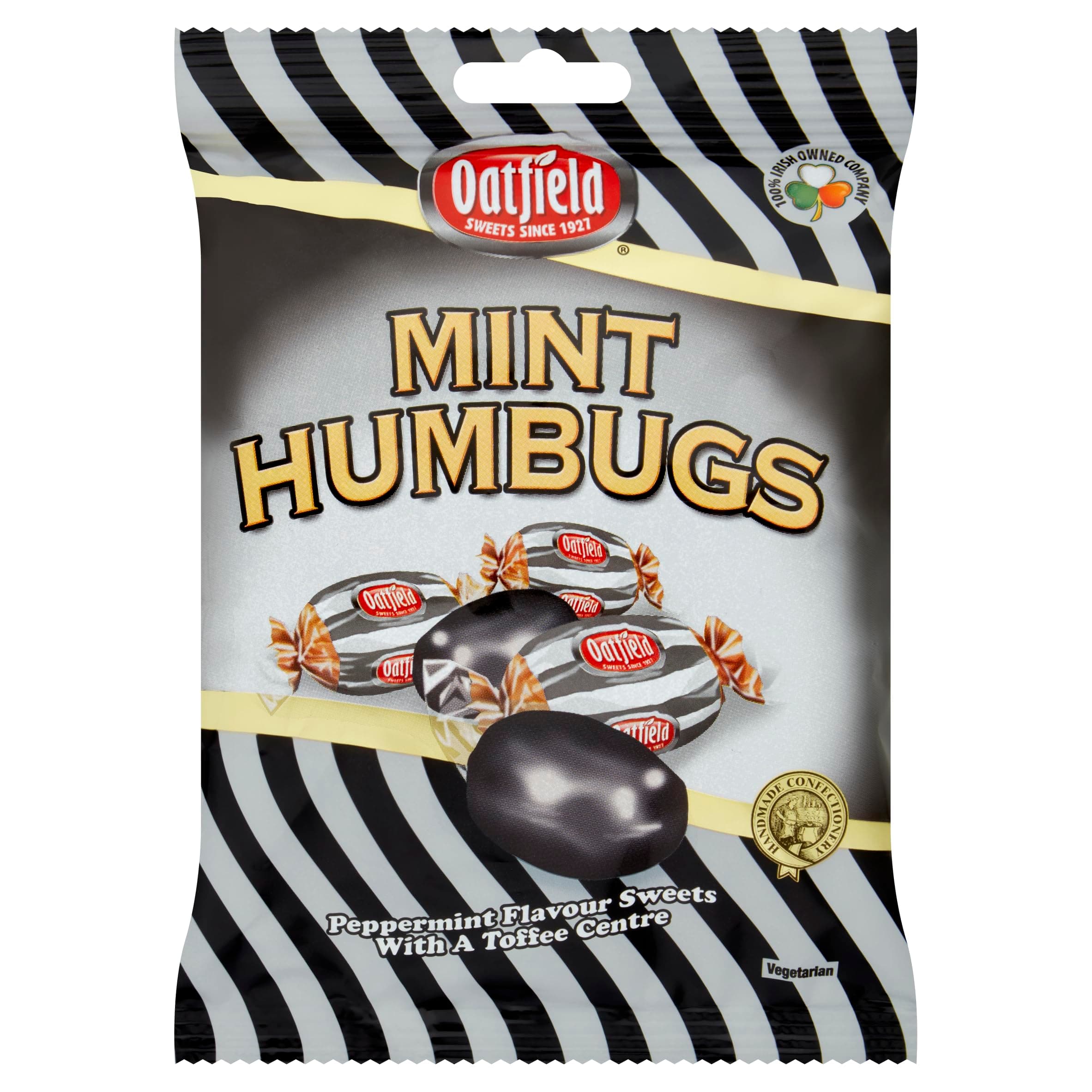 Oatfield Mint Humbugs -- 150g Bag