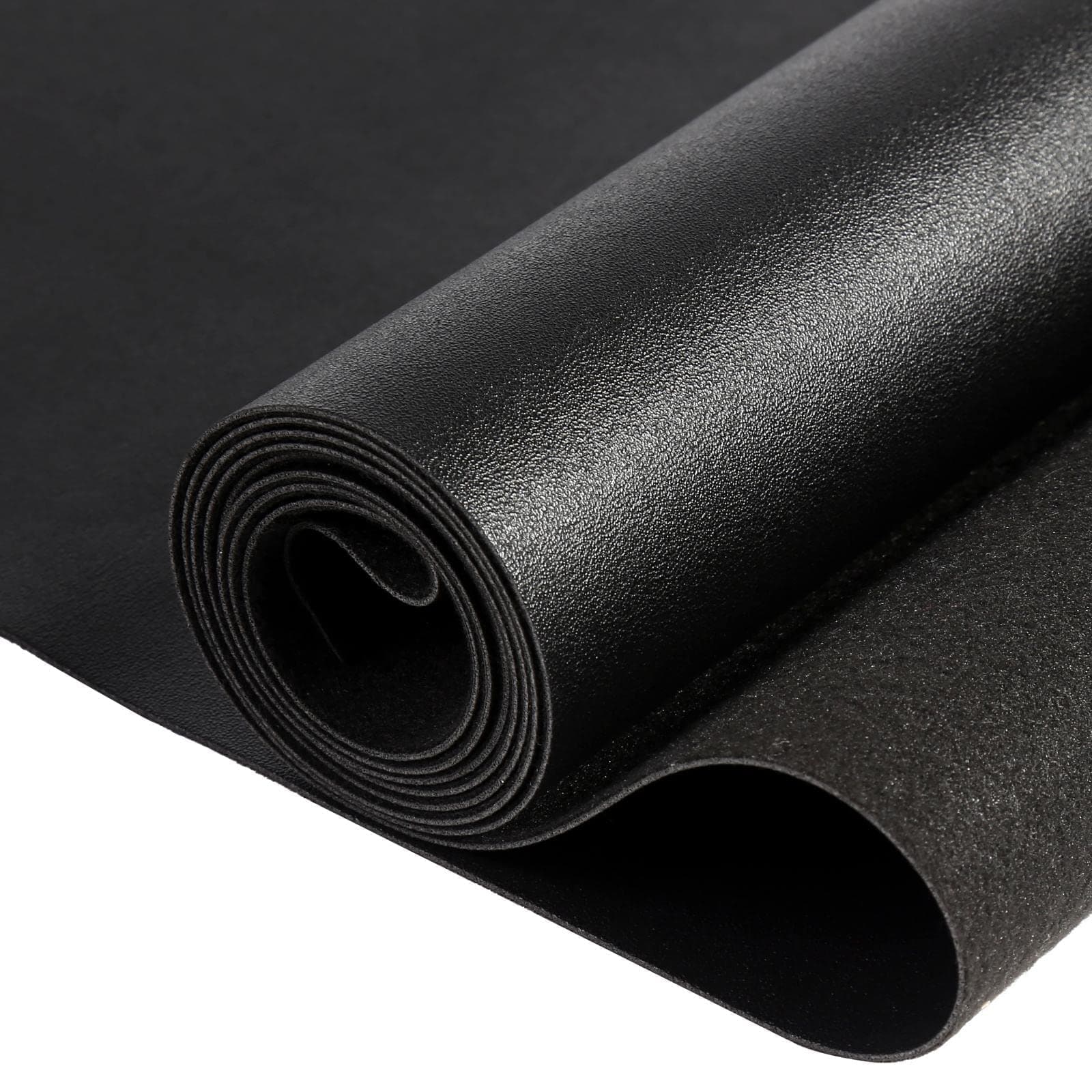 Butarfe Faux Leather 1.2mm Thick Upholstery Leather 2 Yards 54" x 72" Vinyl Leather Fabric by The Yard Soft PU Faux Synthetic Leather Pleather Fabric Black for Sofa Bags Chairs Car Seats DIY Crafts