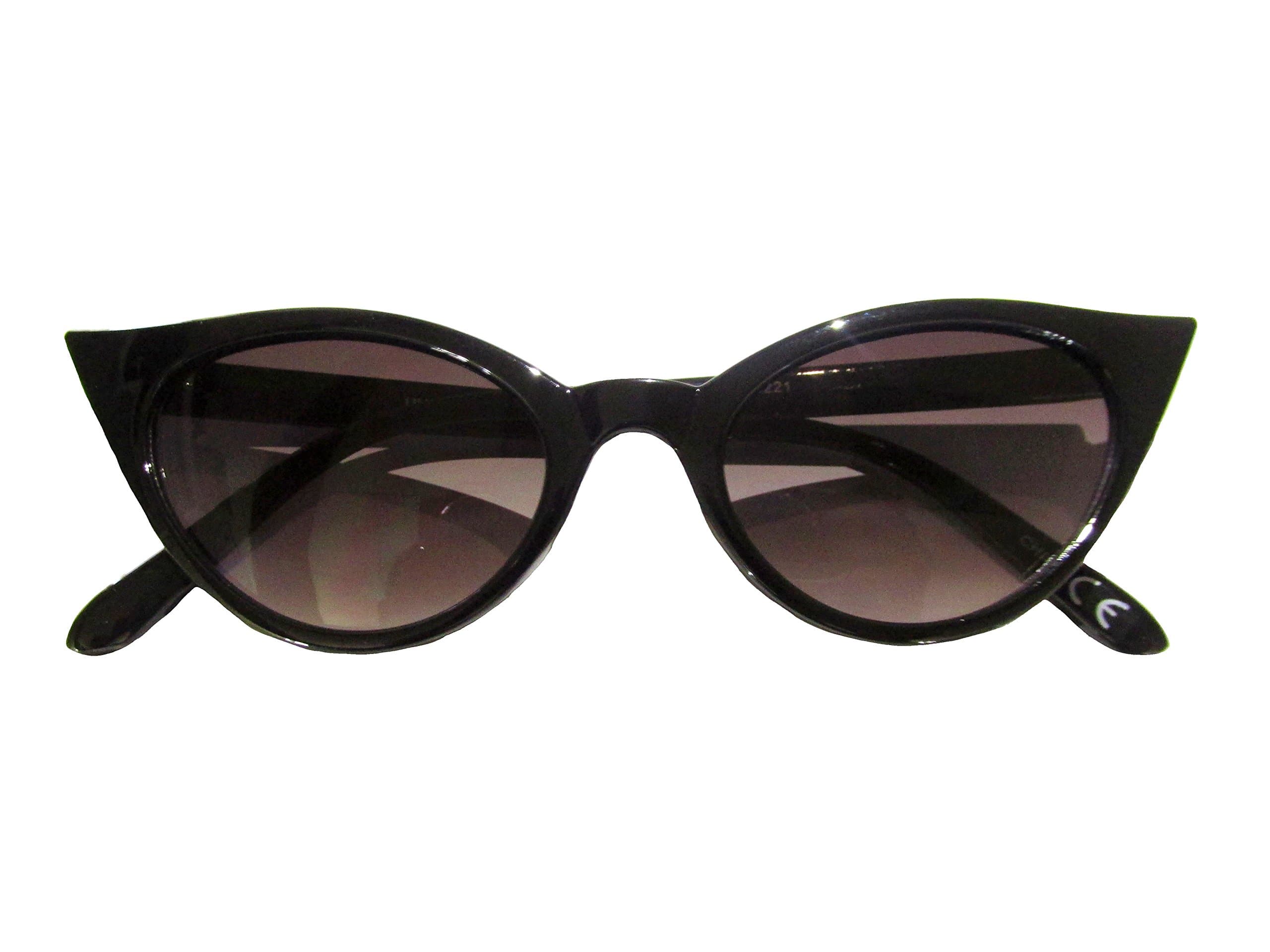 SPEXX Womens Retro Style Sharp Cat Eye Pointed Sunglasses 9686CLR