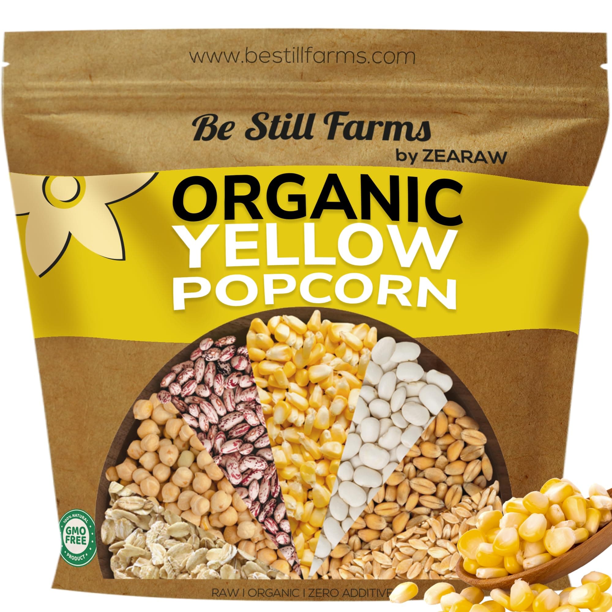 Organic Yellow Popcorn Kernels