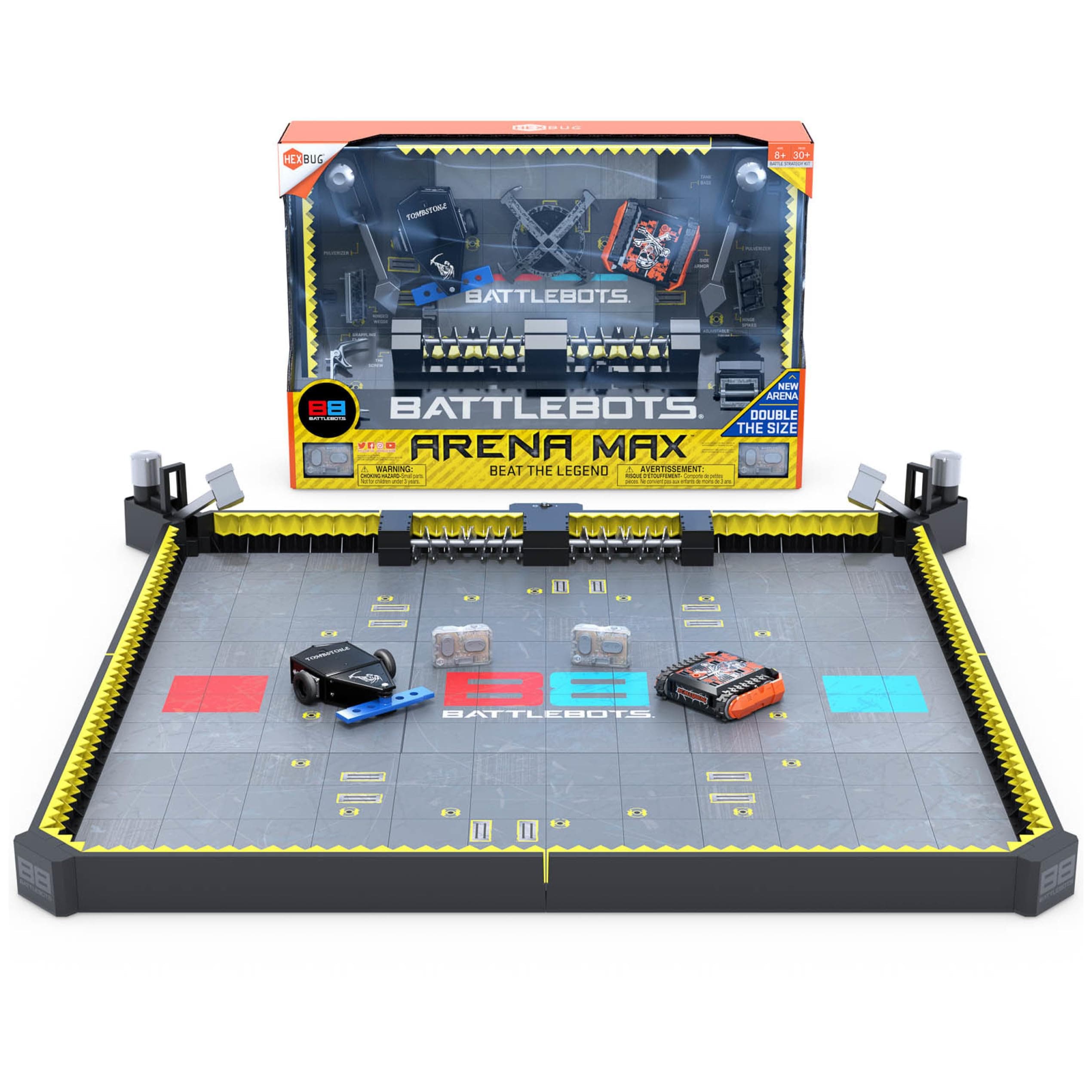 Battle Bots Arena Max Multiplayer Robot Board Game Remote Control Toy Batteries Included Ages 8 and Up