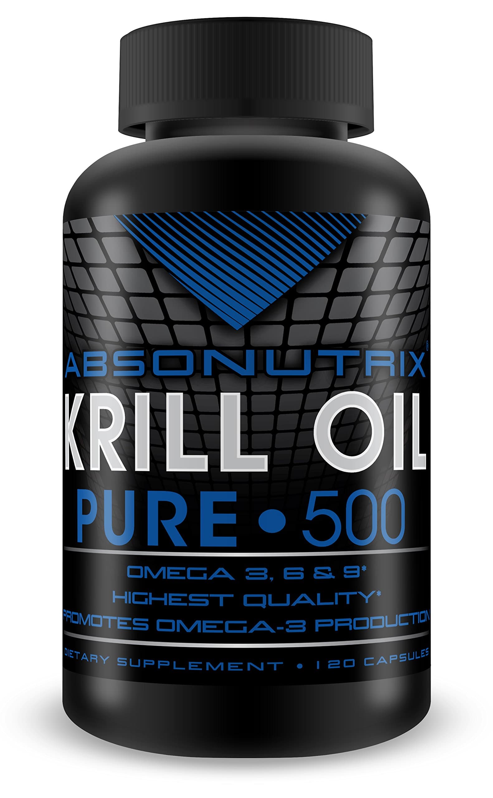 120 SoftGels Absonutrix Krill Oil Pure 500mg in Each Capsule Omega 3,6+9 healthy heart