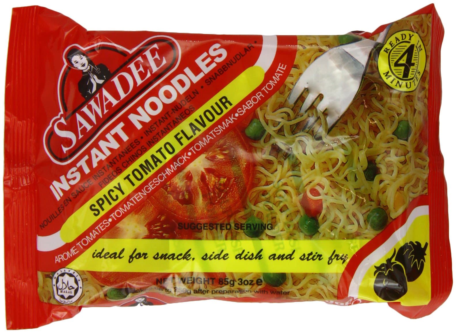 Sawadee Instant Noodles Spicy Tomato Flavour 85 g (Pack of 30)