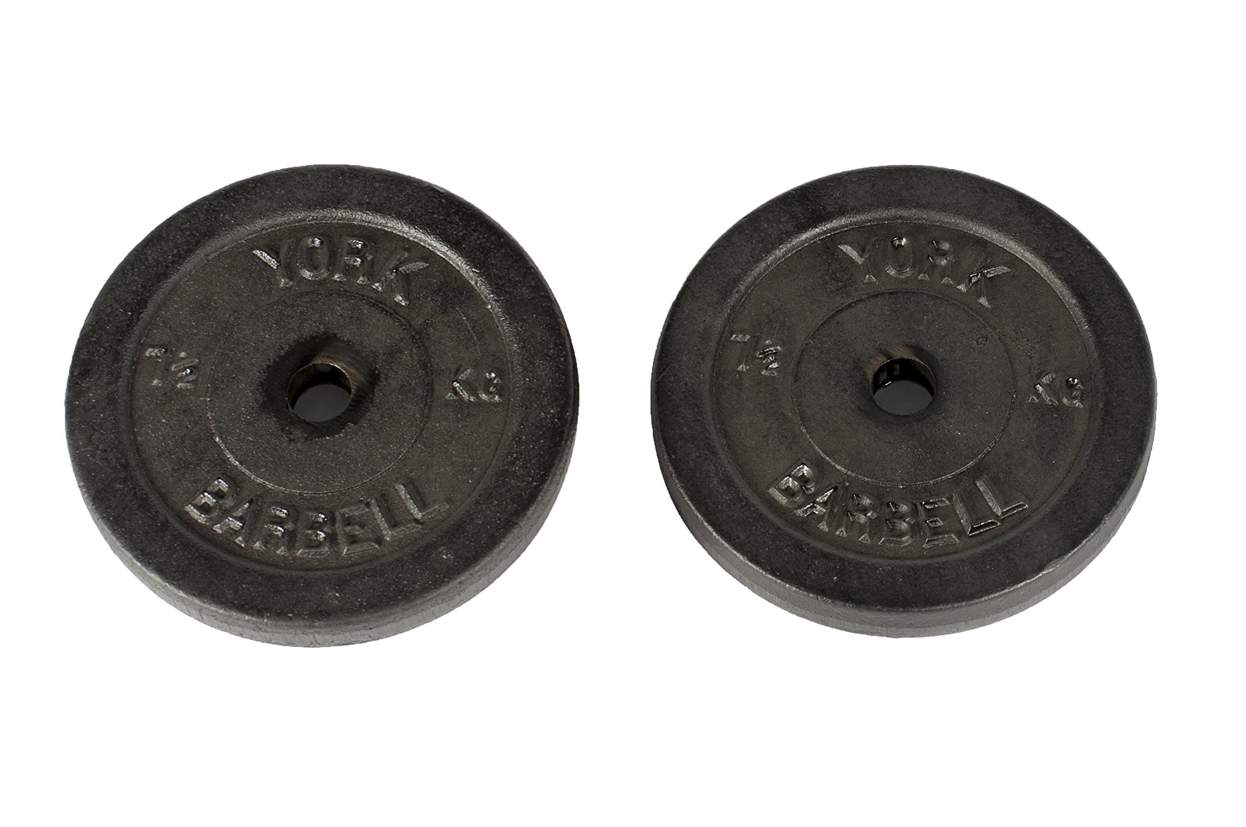 Cast Iron Discs, Black, 2 x 7.5kg