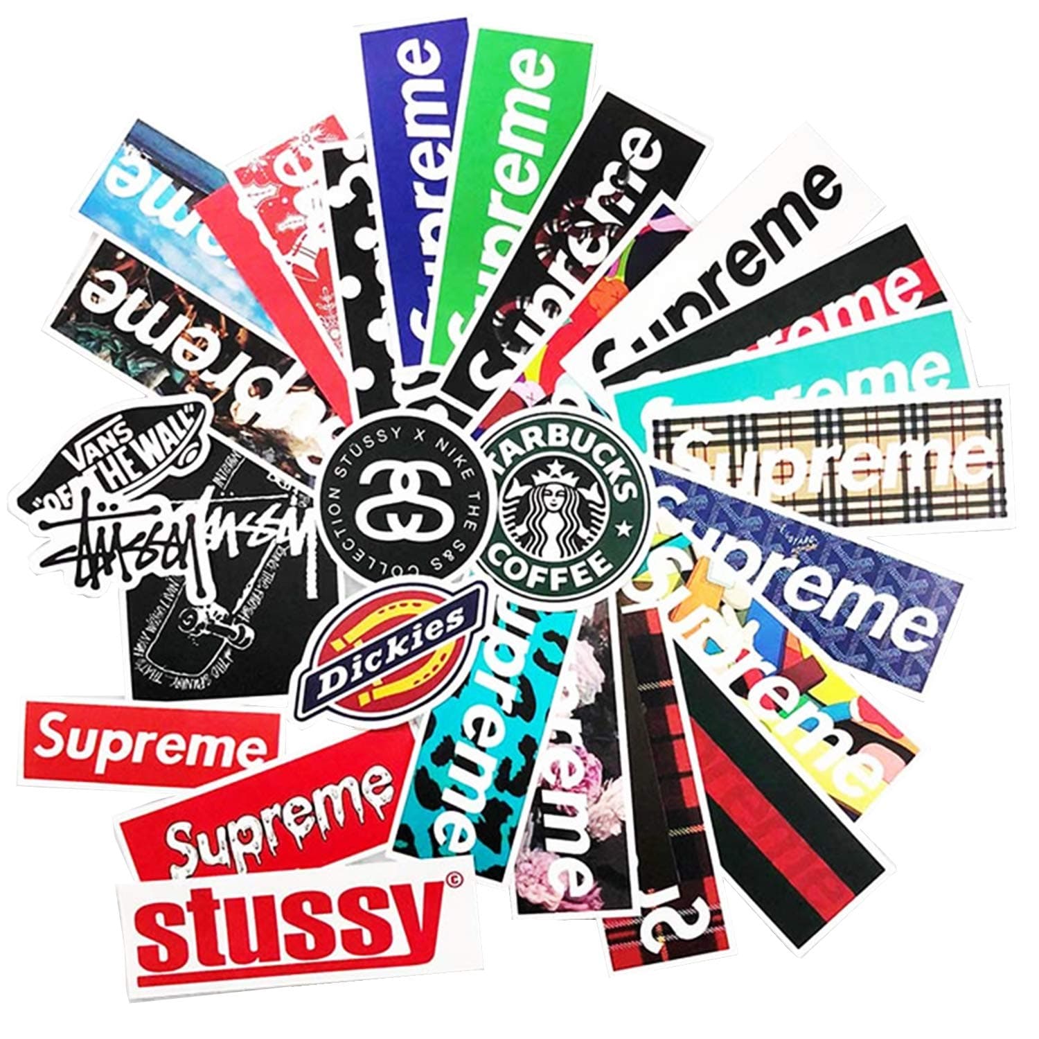 Supreme Laptop Stickers Large Luggage Decals Graffiti 29 Pieces/4.1’’X1.4’’