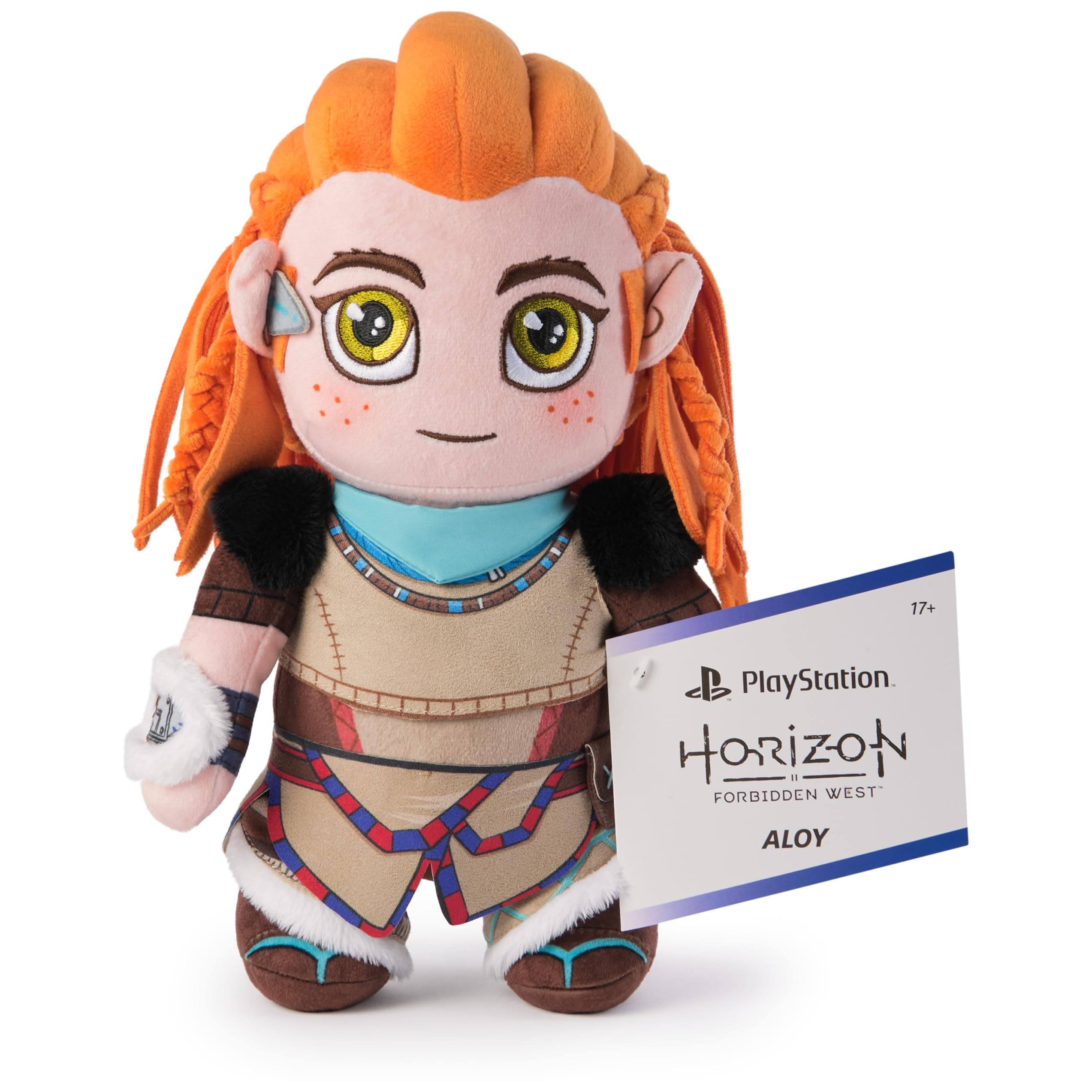 PlayStation Horizon Forbidden West, Premium 10-Inch Aloy Collector Grade Plush Toy, Cute Plushies and Kids Toys for PS5 Fans of All Ages
