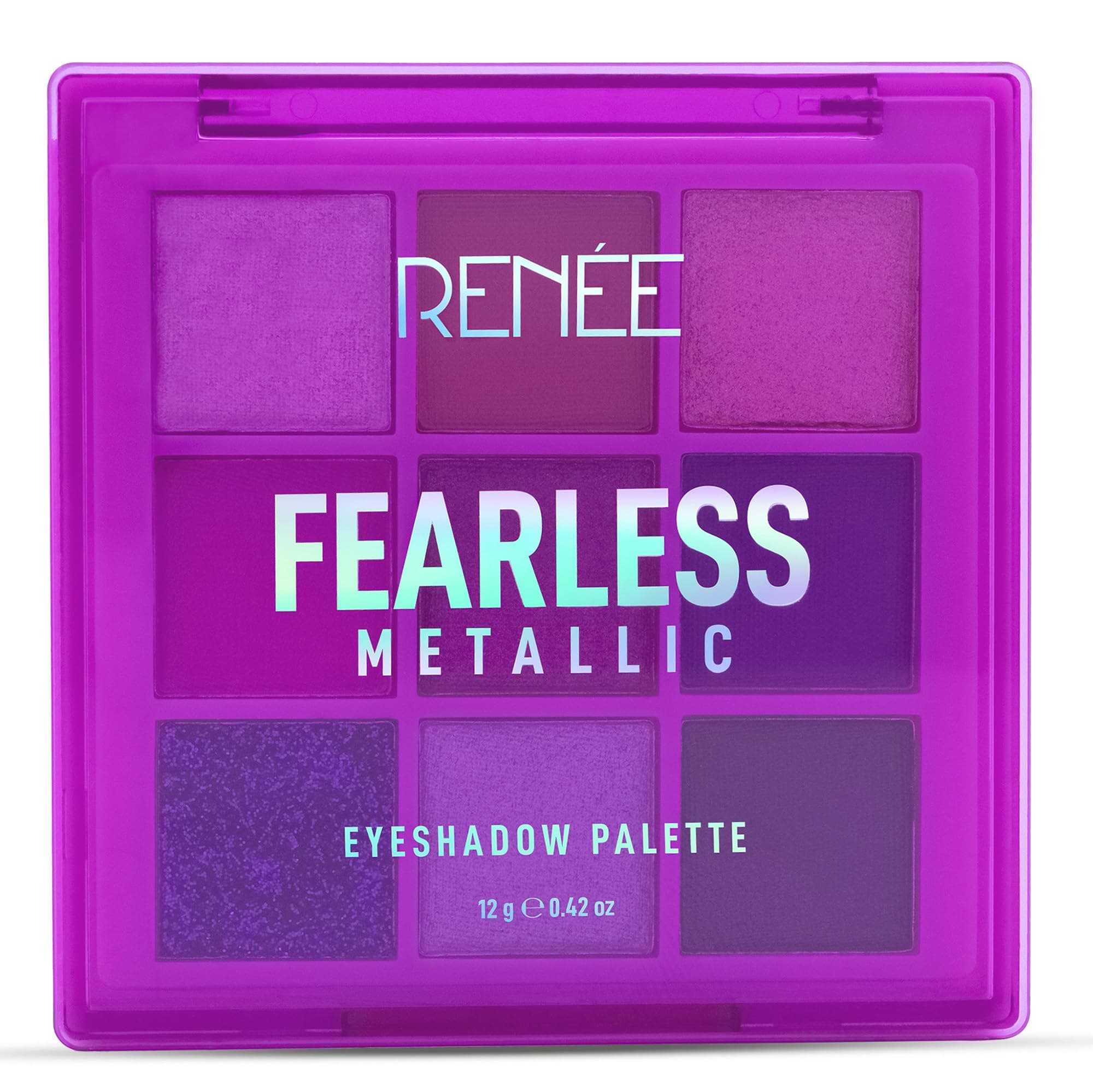 Fearless Eyeshadow Palettes – Metallic 12gm, Vibrant Shades, Long Lasting, Non Creasing, Easy-to-blend & Build Up For Eye-catching Transition From An Office To Glamorous Smoky Eye