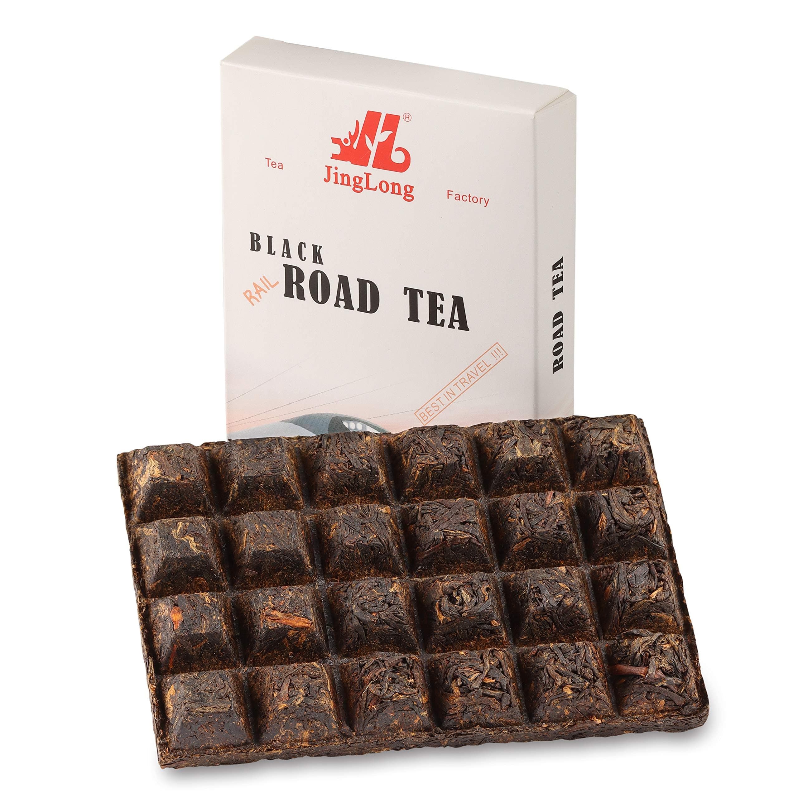 Jinglong Tea Factory - Black Tea Road Brick (24 portions) - Yunnan Black Tea (3.6 Ounce/100g)