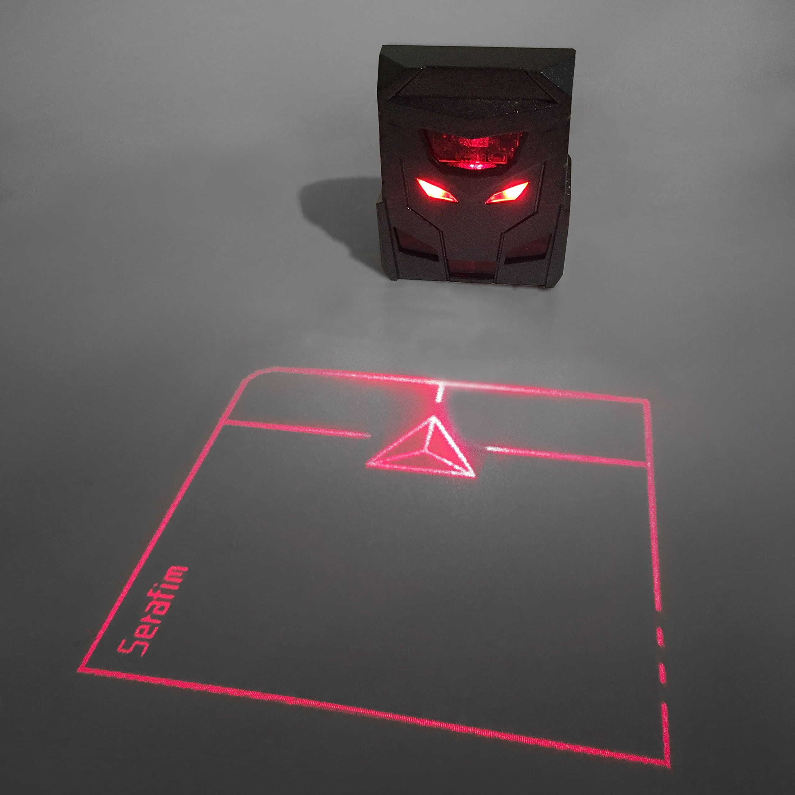 ODiN - Virtual Laser Holographic Mouse - World's First Projection Trackpad: The Ideal Complementary Accessory for Virtual Keyboards (Black)