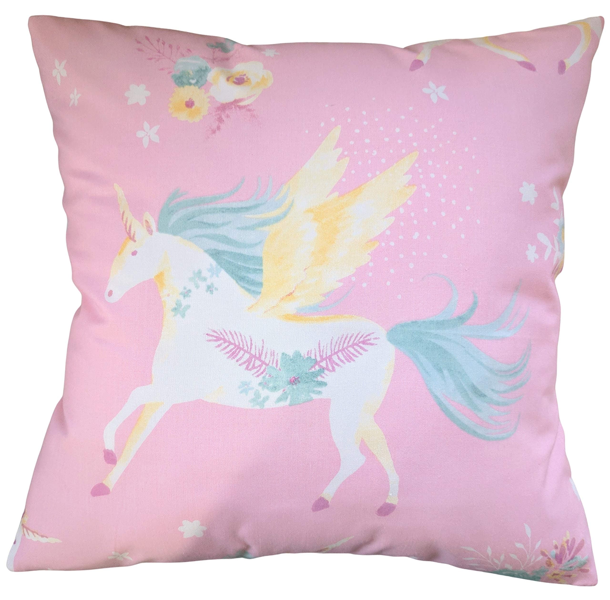 Cushion Cover in Laura Ashley Pink Unicorn 16"