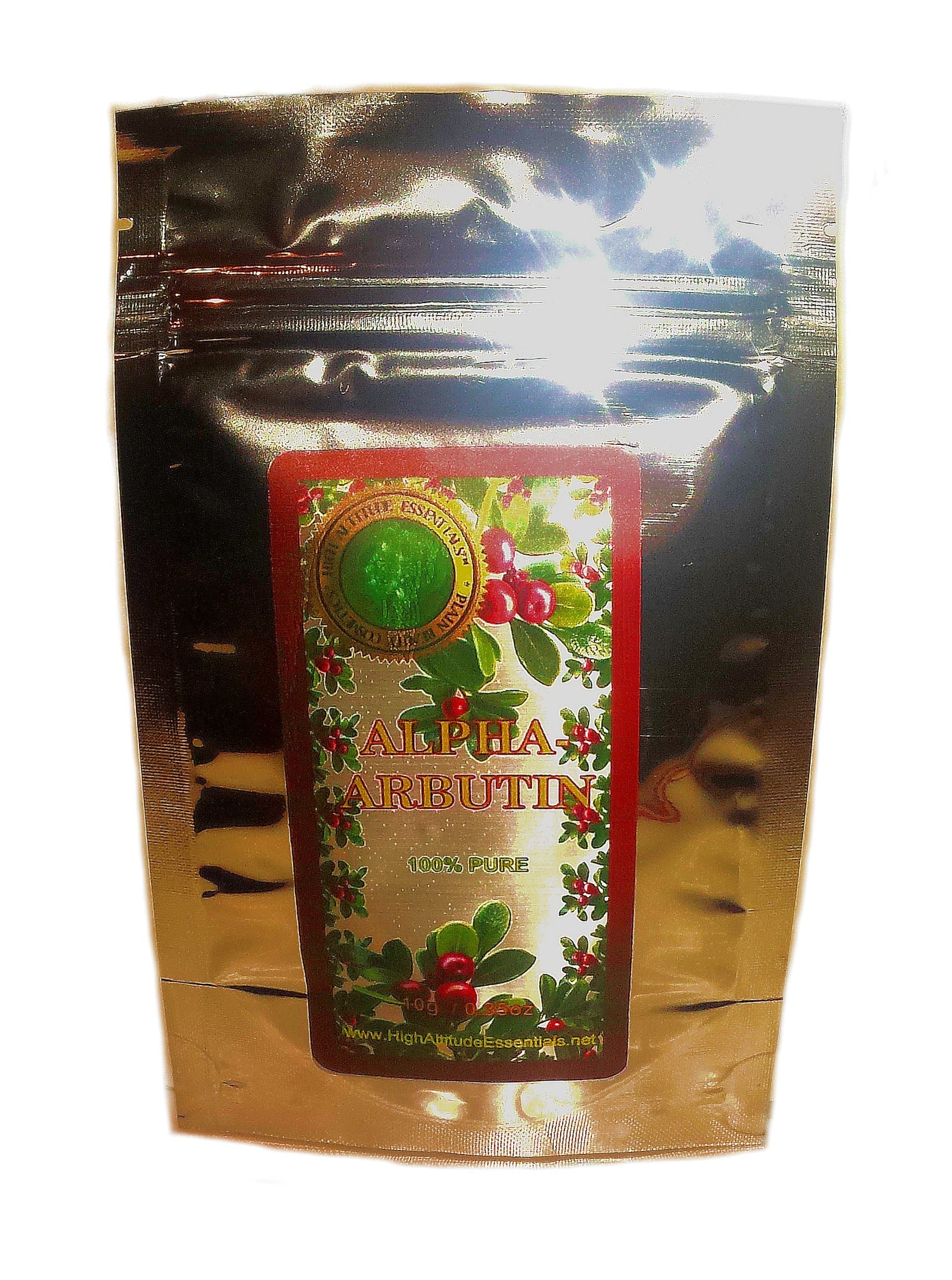 10g ArbuBRIGHT Alpha Arbutin Powder - Pure, Skin Whitening Brightening, Dark Spots Hyperpigmentation Correction, Improve Appearance of Scars, Uneven Skin Tone, Make DIY Skin Serum Cream Lotion