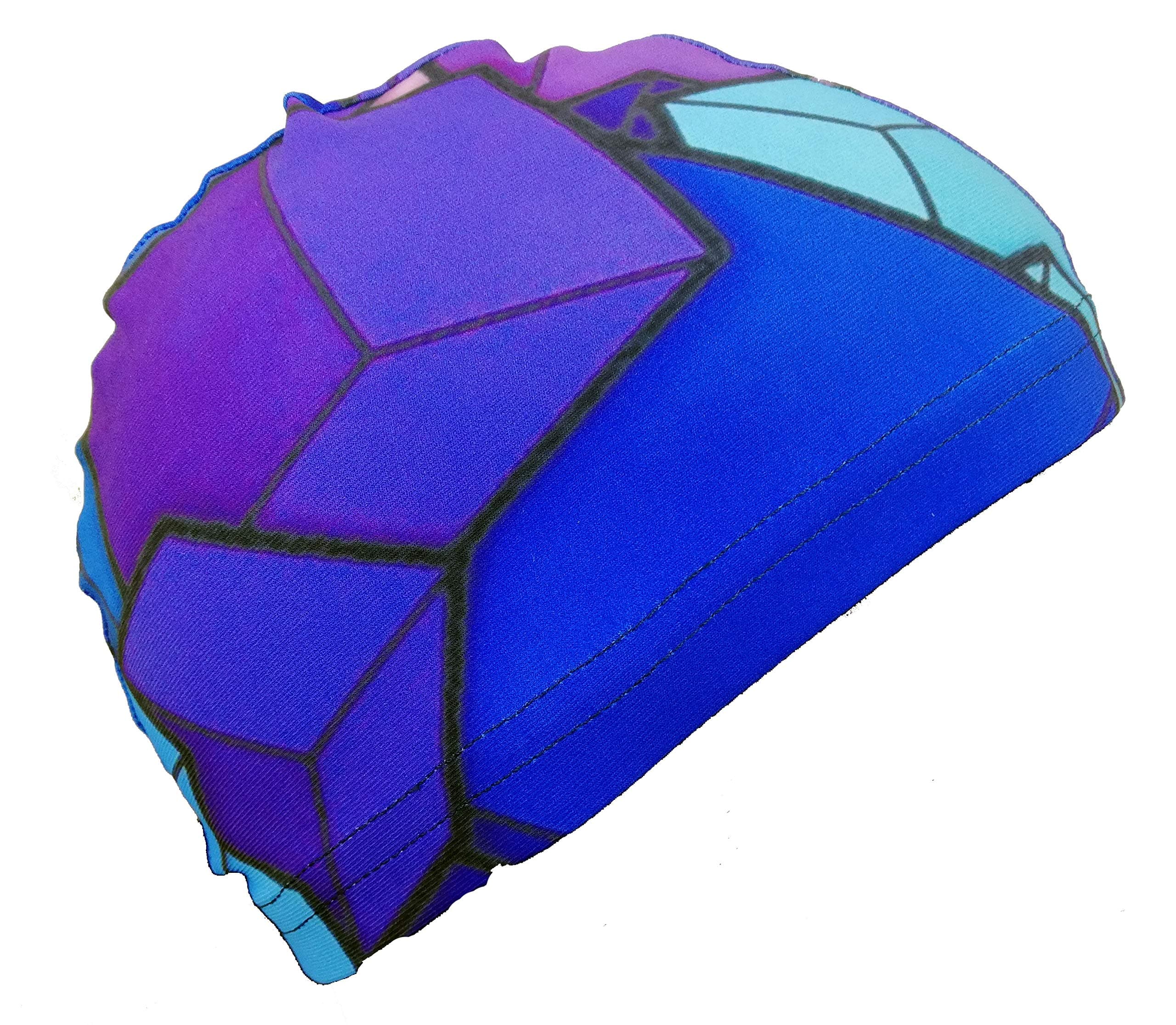 Revo Cap Cubes Fabric Swimming Cap | Fantastic Pool Cap | Swim Cap for Men, Woman and Kids | Great Comfort and Fit | Made in Italy