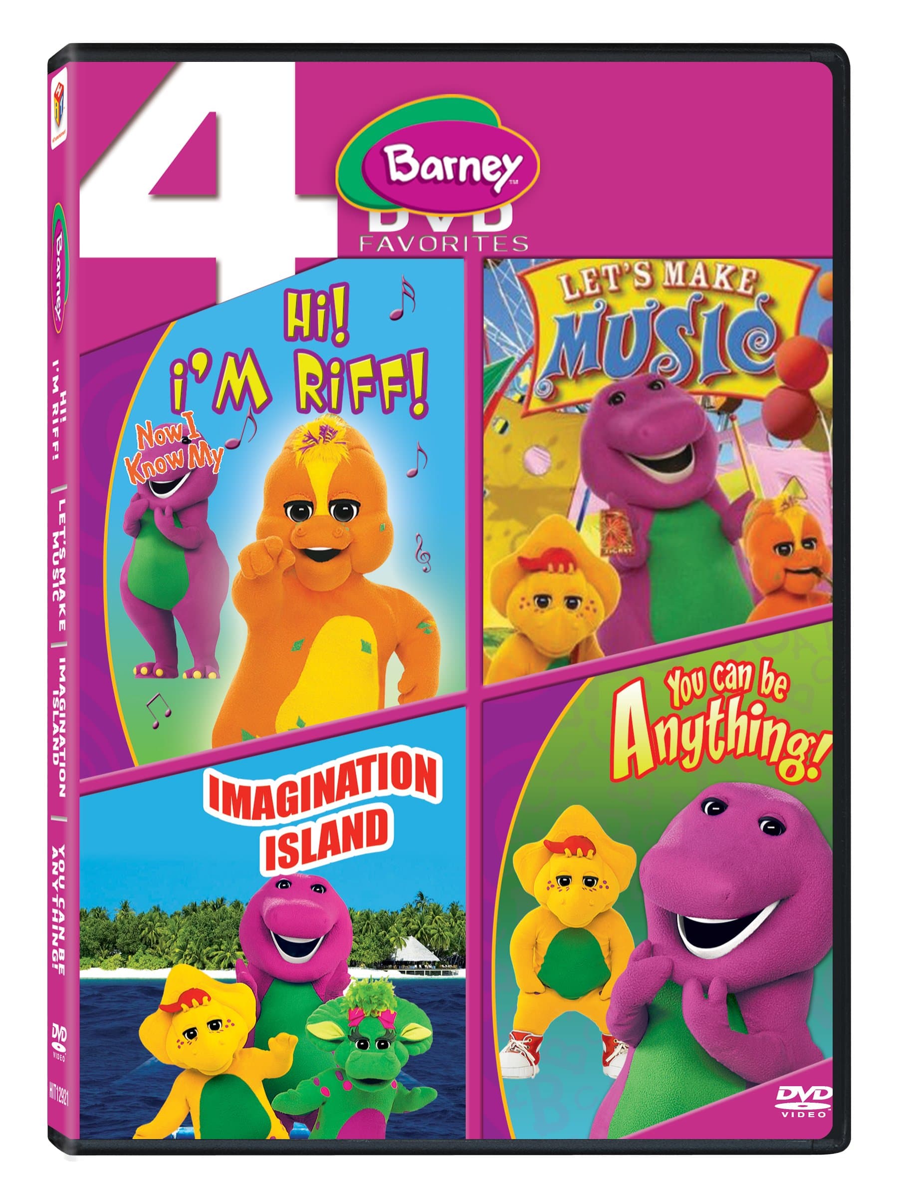 - Barney: Hi! I'm Riff! + Let's Make Music + Imagination Island + You Can be Anything (4-Disc Box Set)