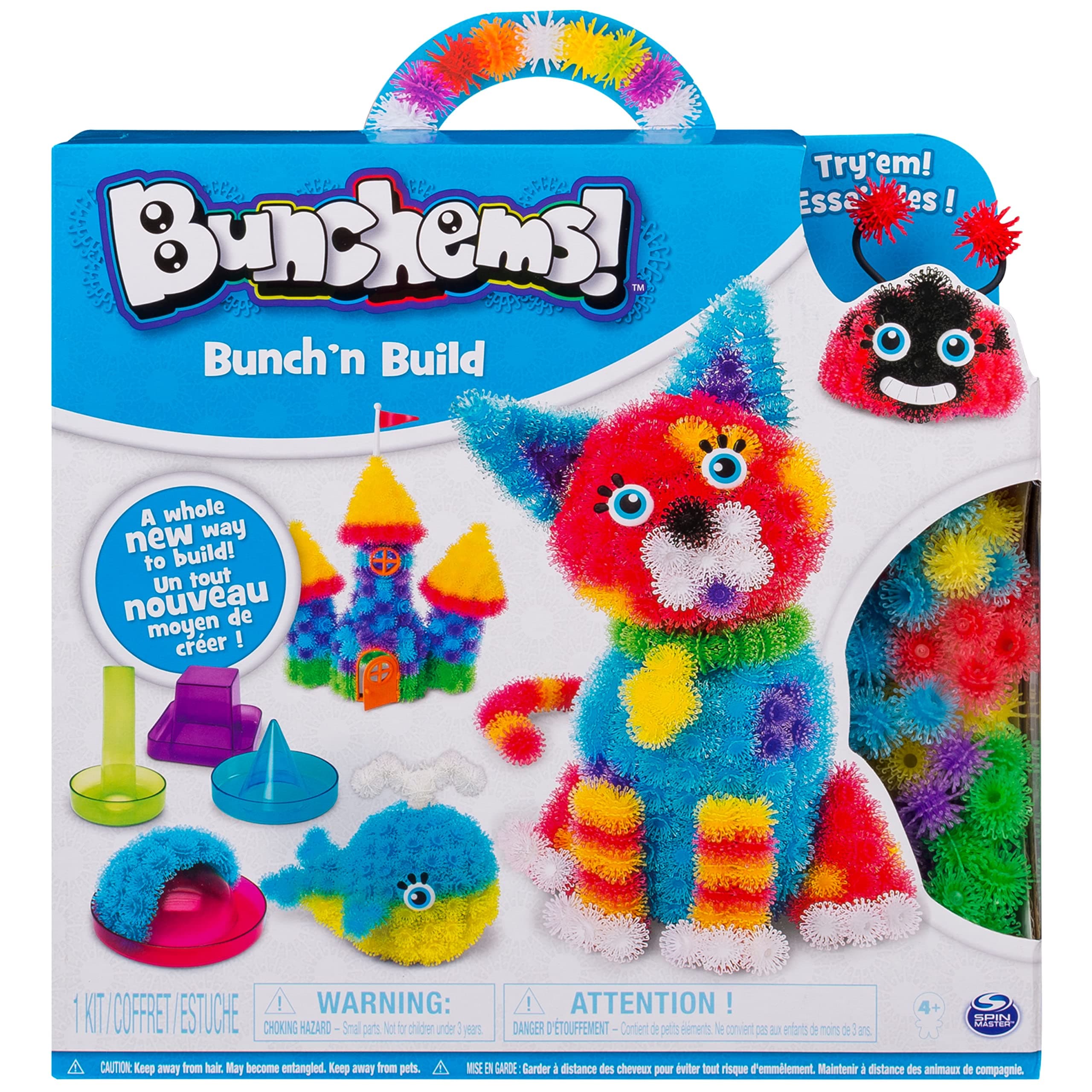 Bunchems — Bunch’n Build Activity Kit with 4 Shaper Moulds and 400 Bunchems for Ages 6 and Up (Styles Vary)