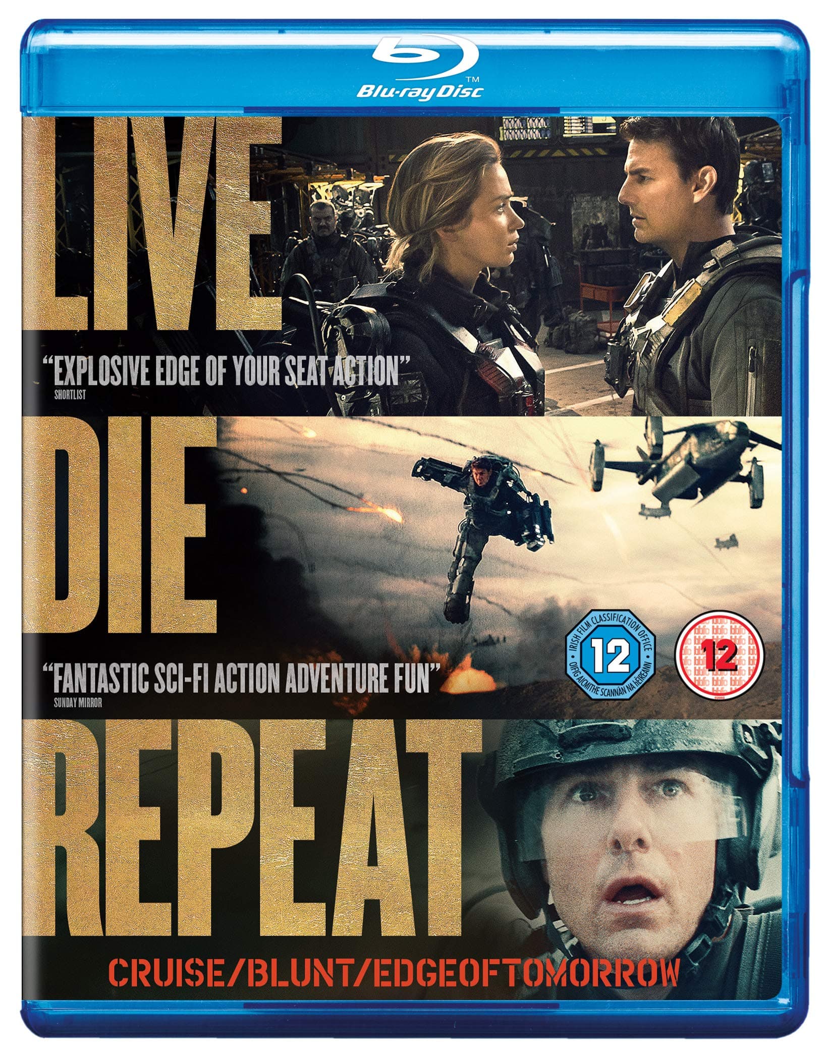 Edge of Tomorrow: Live Die Repeat [Blu-ray] [2014] [Region Free]
