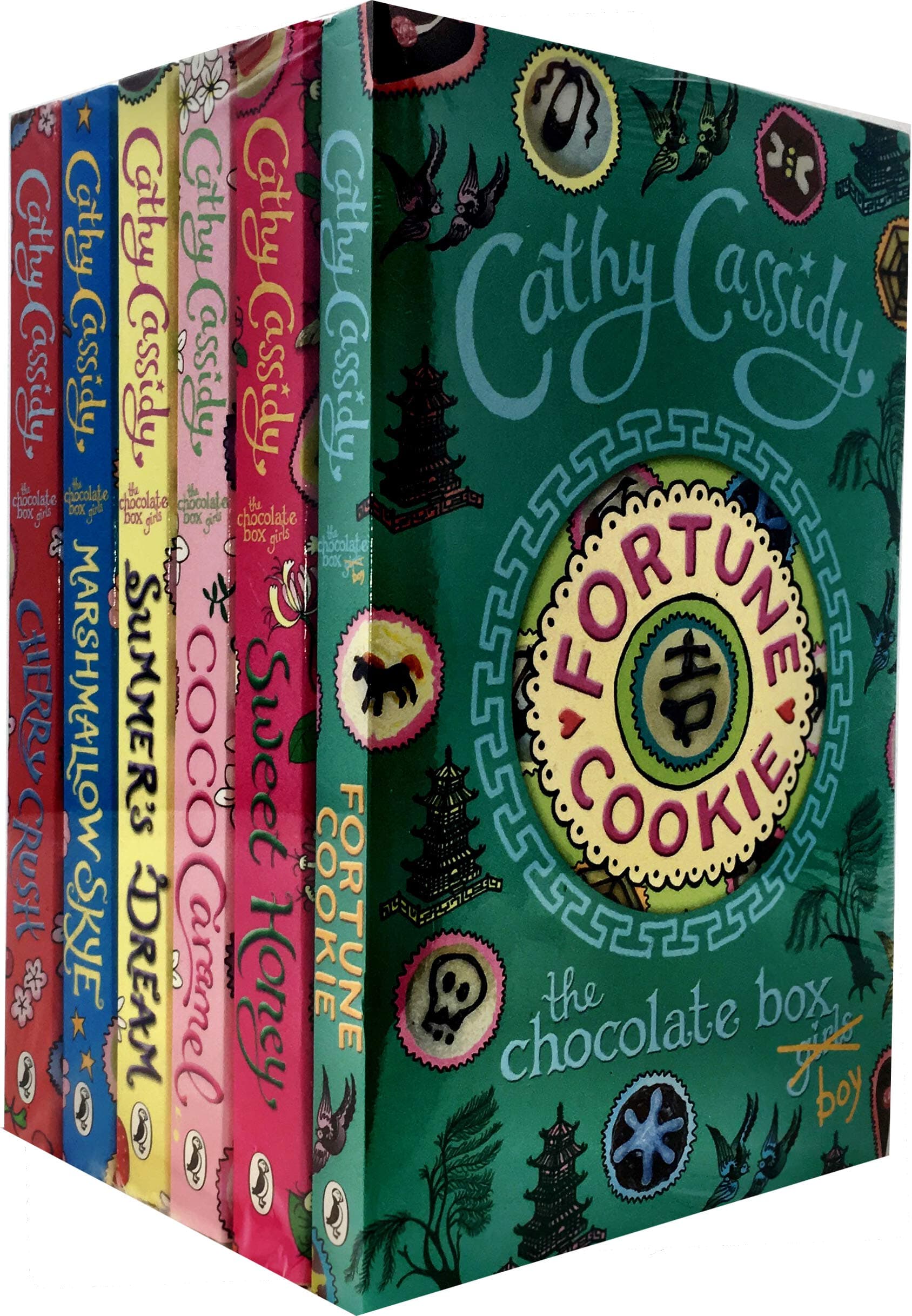 Cathy Cassidy The Chocolate Box Girls 6 Books Collection Set (Fortune Cookie, Sweet Honey, Summer Dream, Coco Caramel, Marshmallow Skye, Cherry Crush)