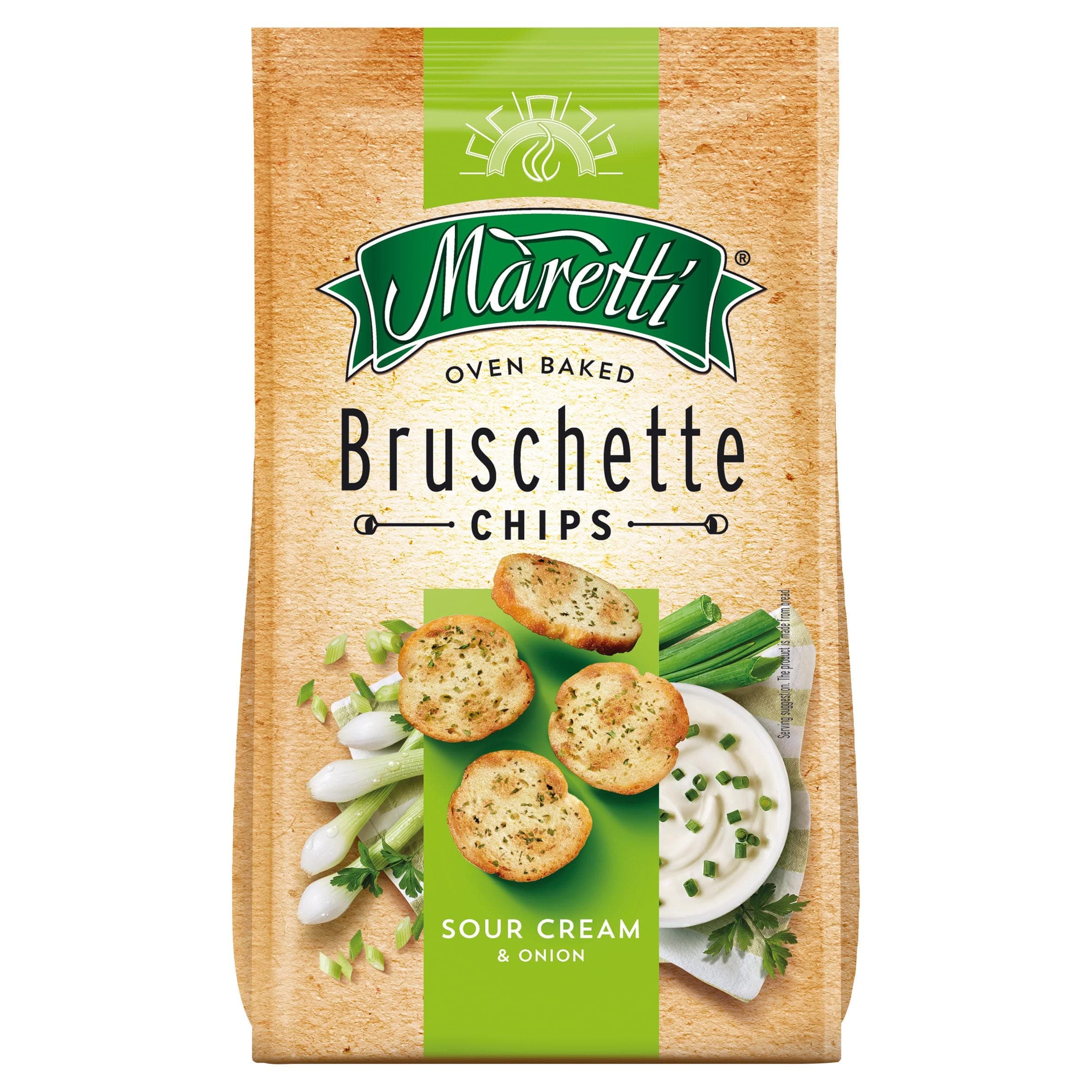 Oven Baked Bruschette Chips Sour Cream and Onion 150g