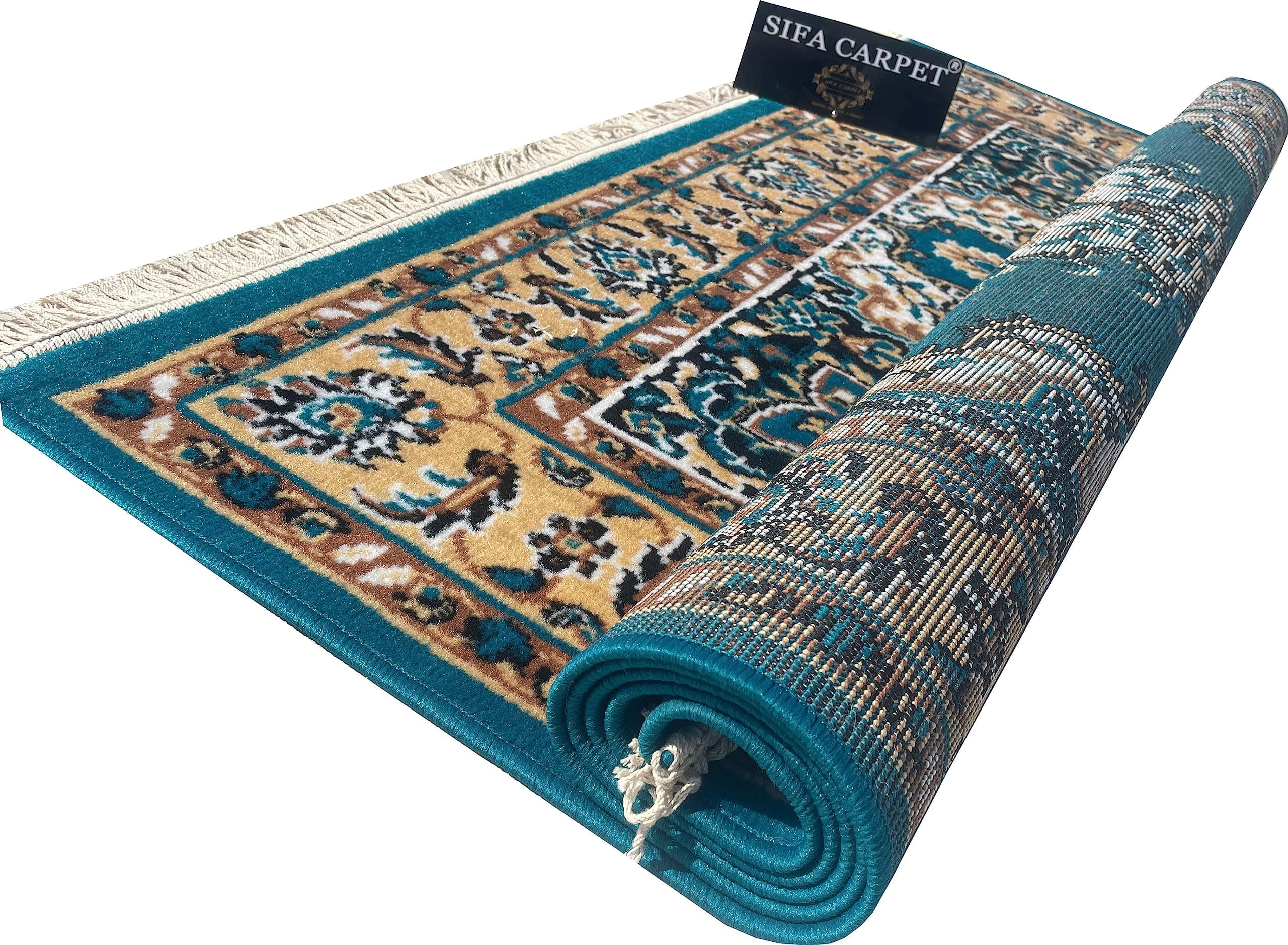 Heavy Thikness Quality Rectangular Carpet for Living Room & Drawing Room Size 8x10 Feet Super Blue Color Carpet for Your Room