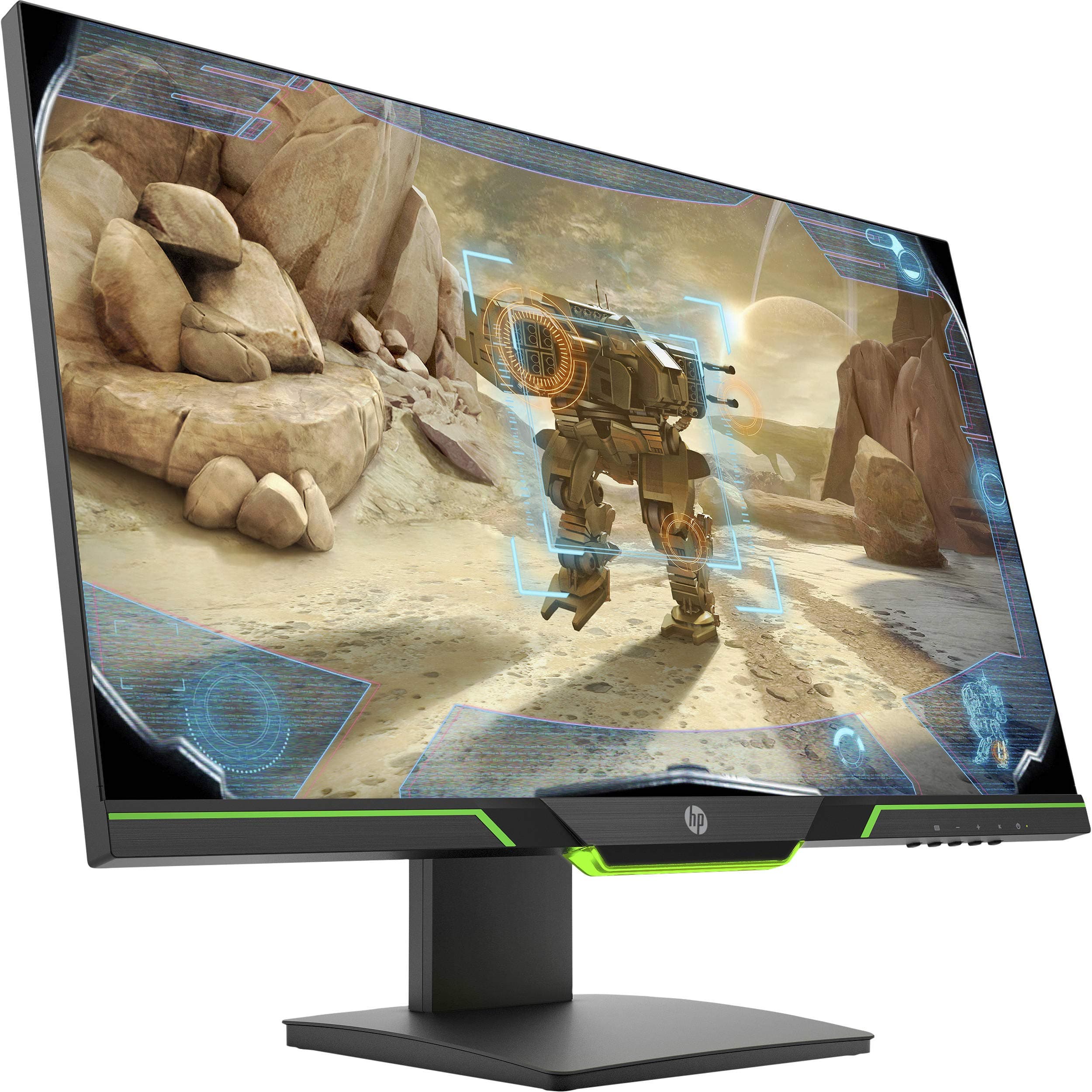 HP 27x 27-inch Full HD 1080p 144Hz 1ms Gaming Monitor with AMD FreeSync, Ambient Lighting, Height/Tilt Adjustable, and Narrow Bezel (3WL52AA#ABA)