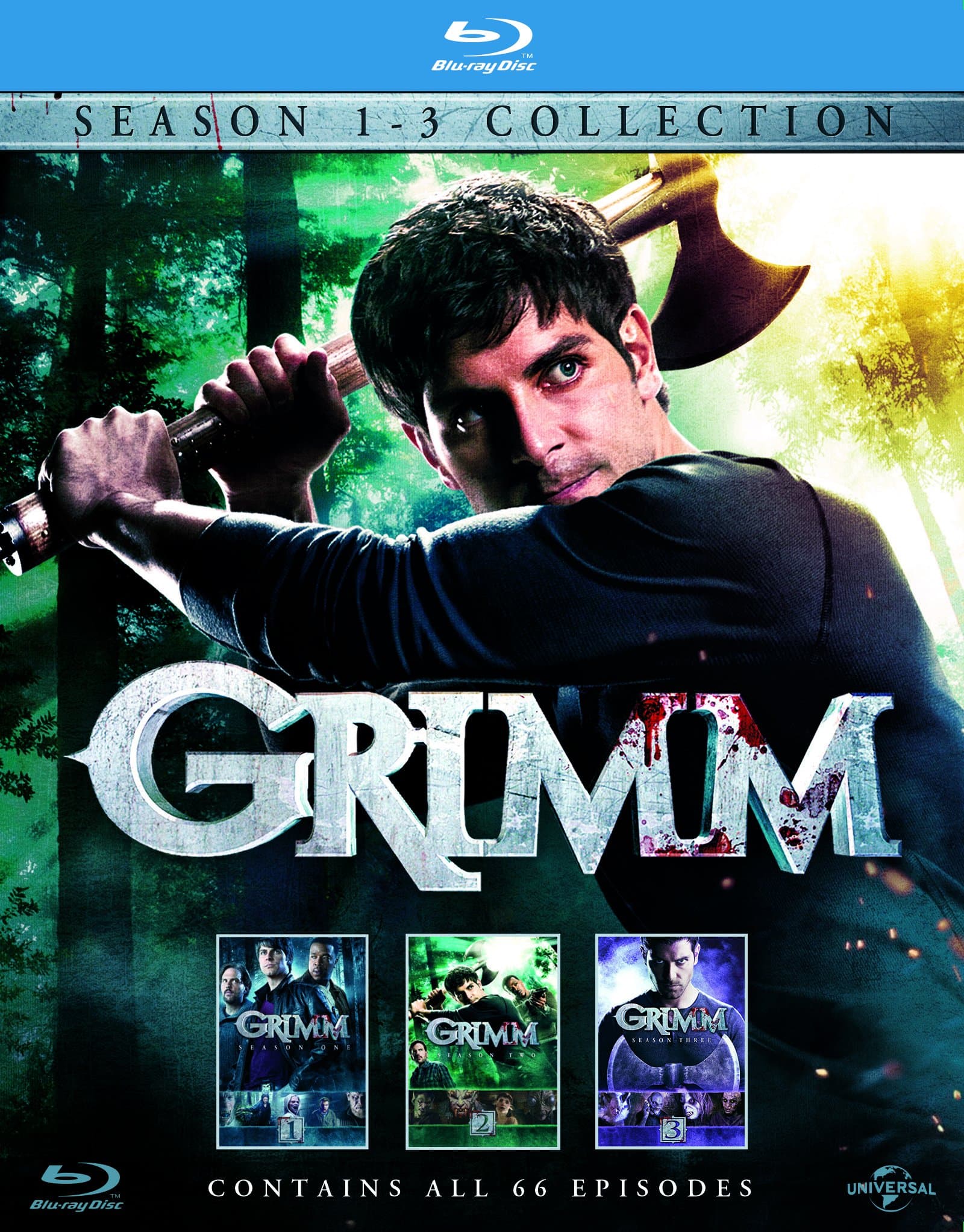 Grimm - Season 1-3 [Blu-ray] [Region Free]