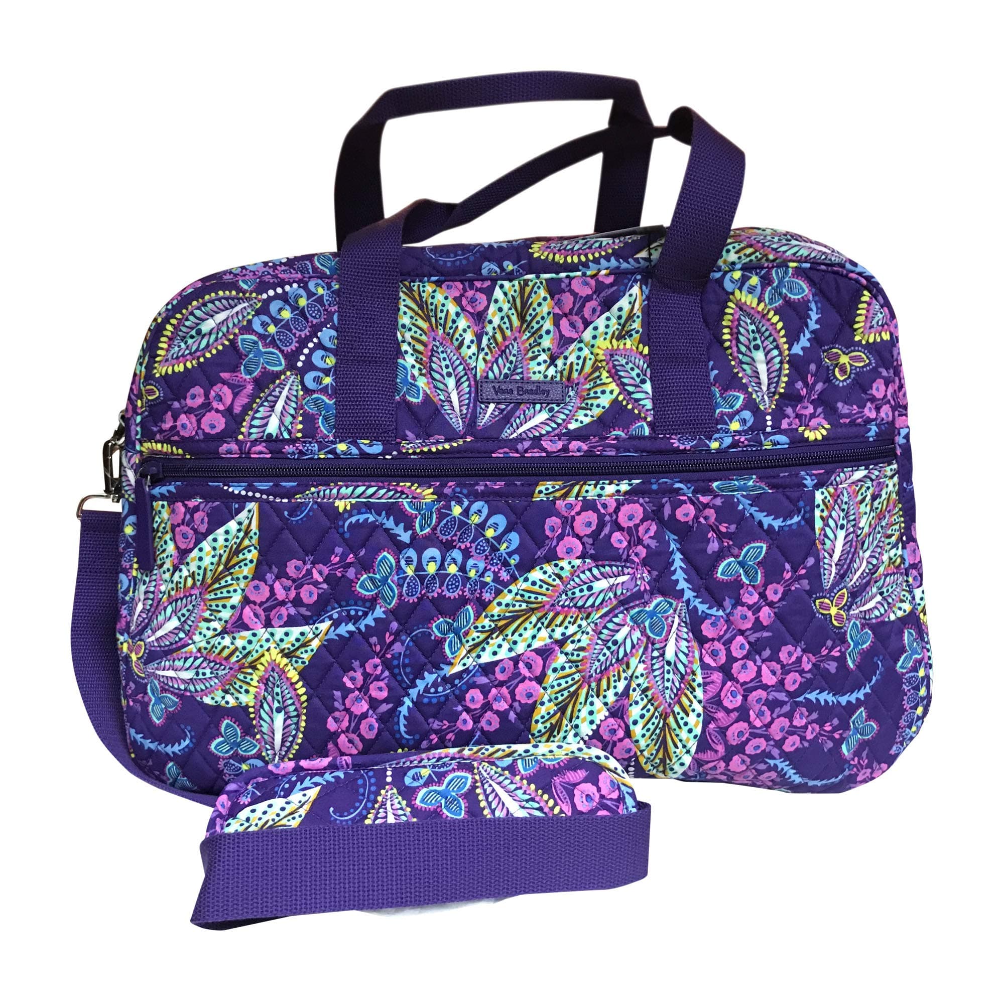 Vera Bradley Medium Traveler Bag, Batik Leaves