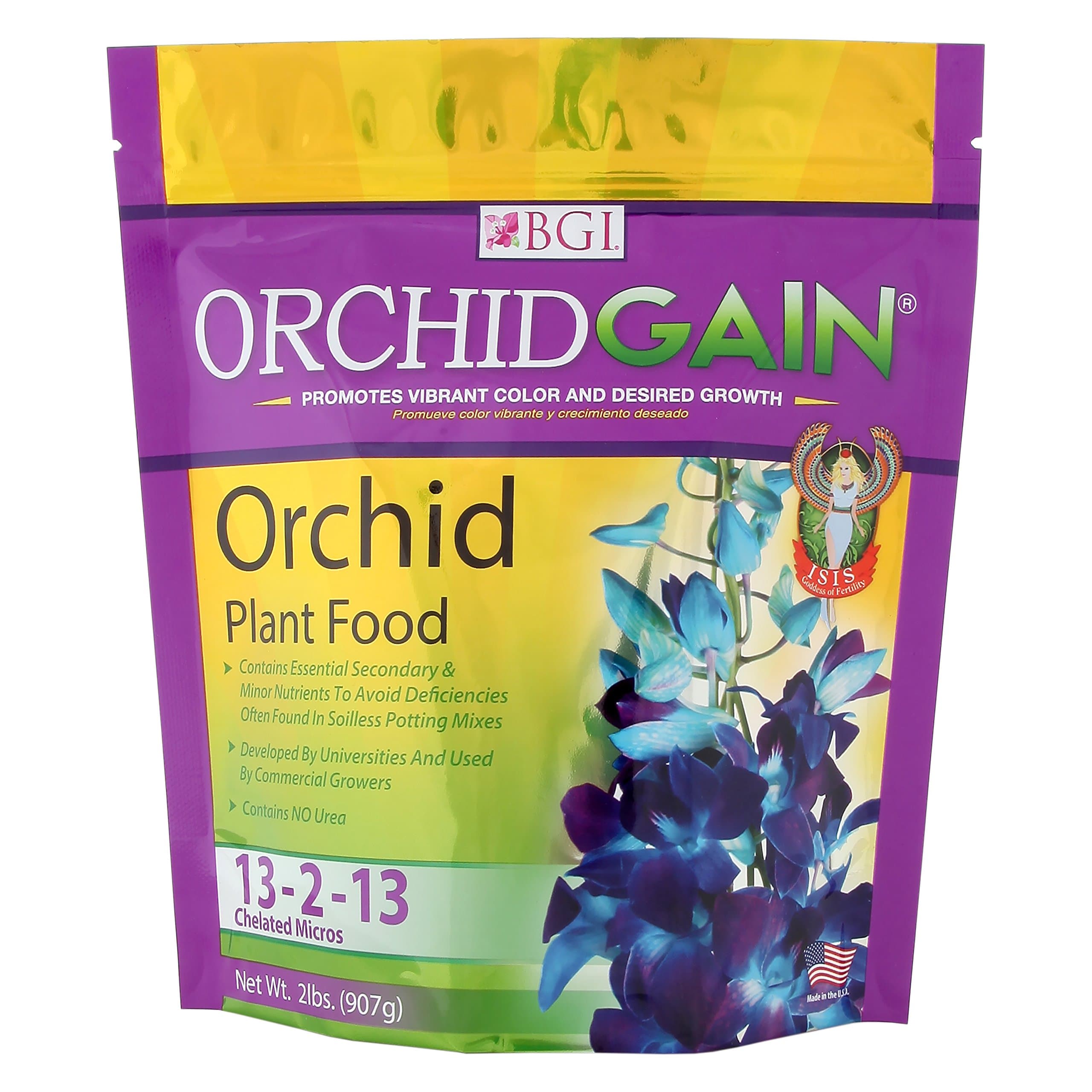 BGI ORCHIDGAIN 2lb Bag, Orchid Fertilizer