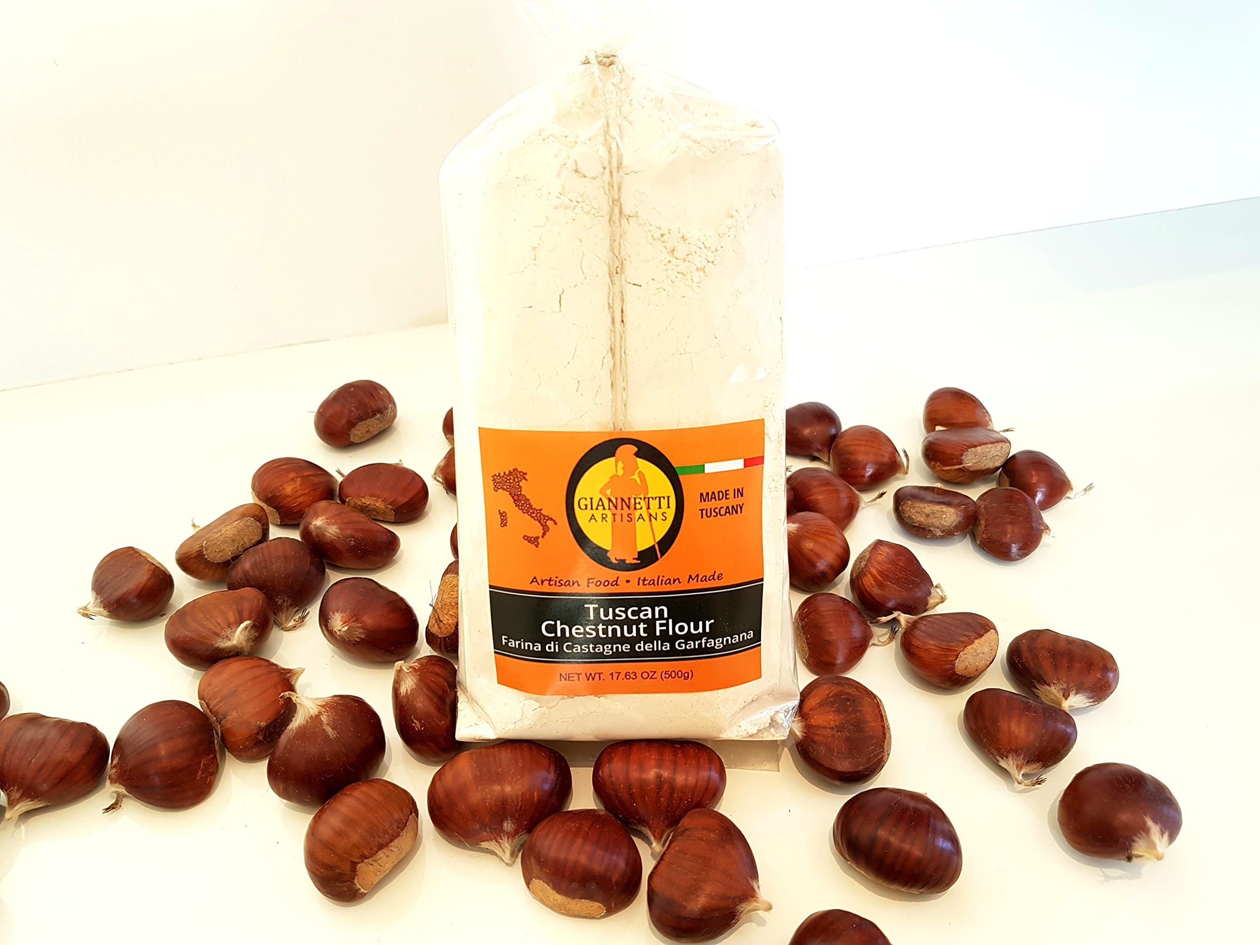 Giannetti Artisans Italian Chestnut Flour - Stone Chamber Roasted Chestnuts - (2-pack of 1lb bags) - Nov. 2025 Batch