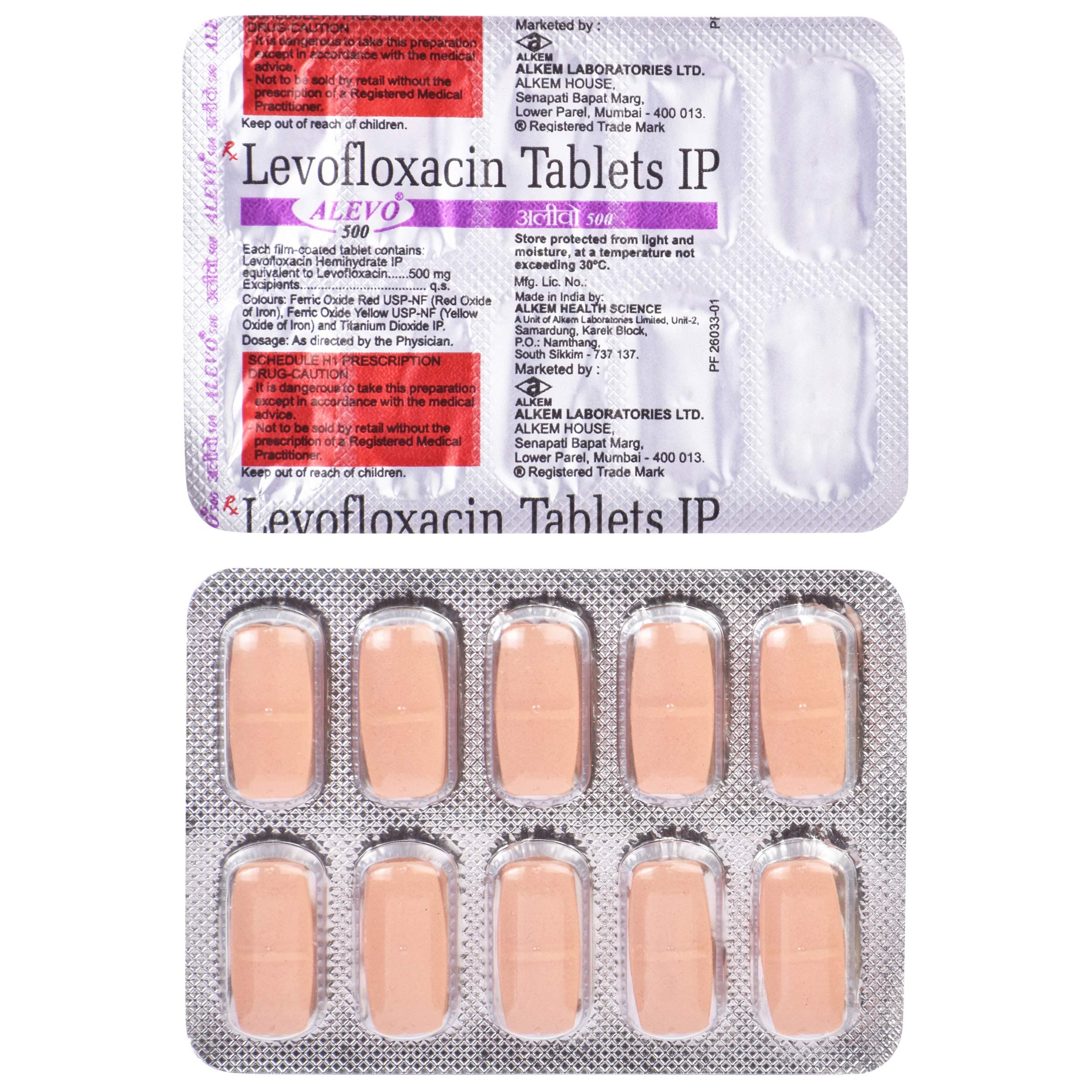 Alevo 500 - Strip of 10 Tablets