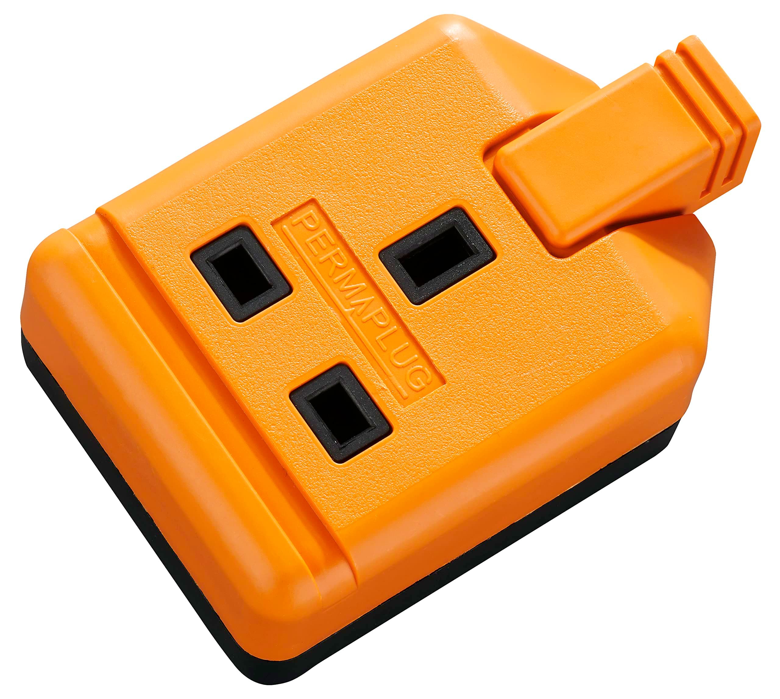 Other Heavy Duty Single Socket Trailing Socket, without Plug and Cable, 13 Amp, Orange
