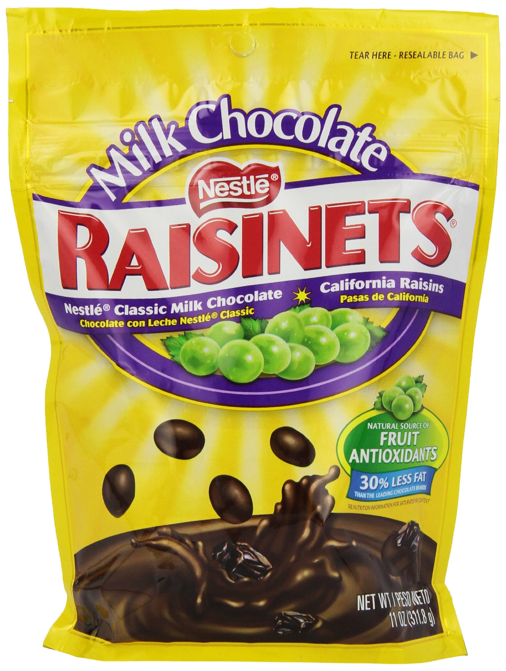 NestleRaisinets Stand Up Bag, 11.0-Ounce Bags (Pack of 6)
