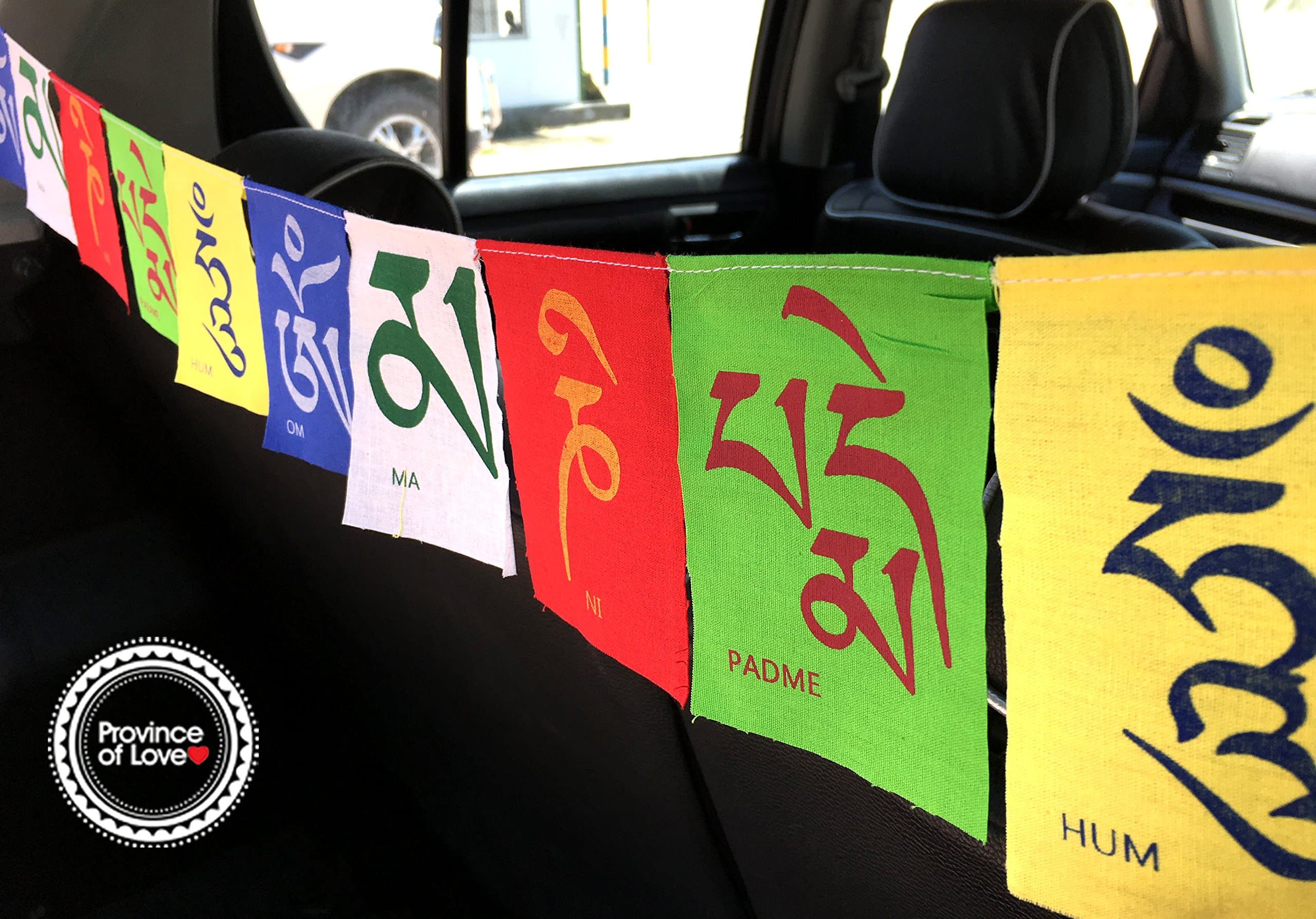 Cotton Tibetan Buddhist Prayer Flag (Multicolour)