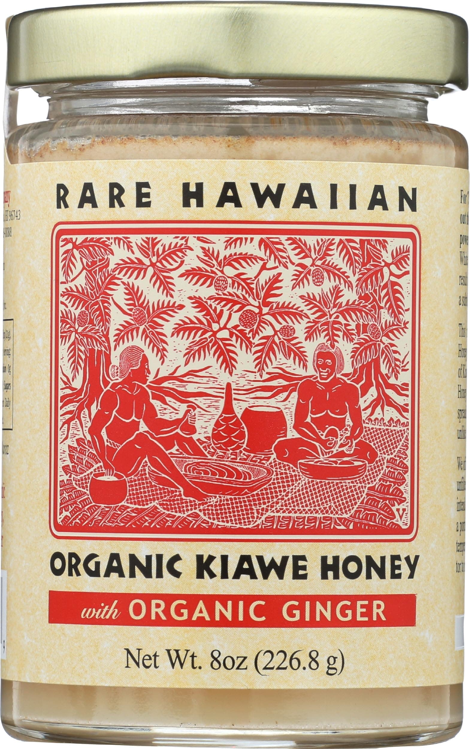 Rare Hawaiian, Honey White With Hawaiian Ginger Organic, 8 Ounce
