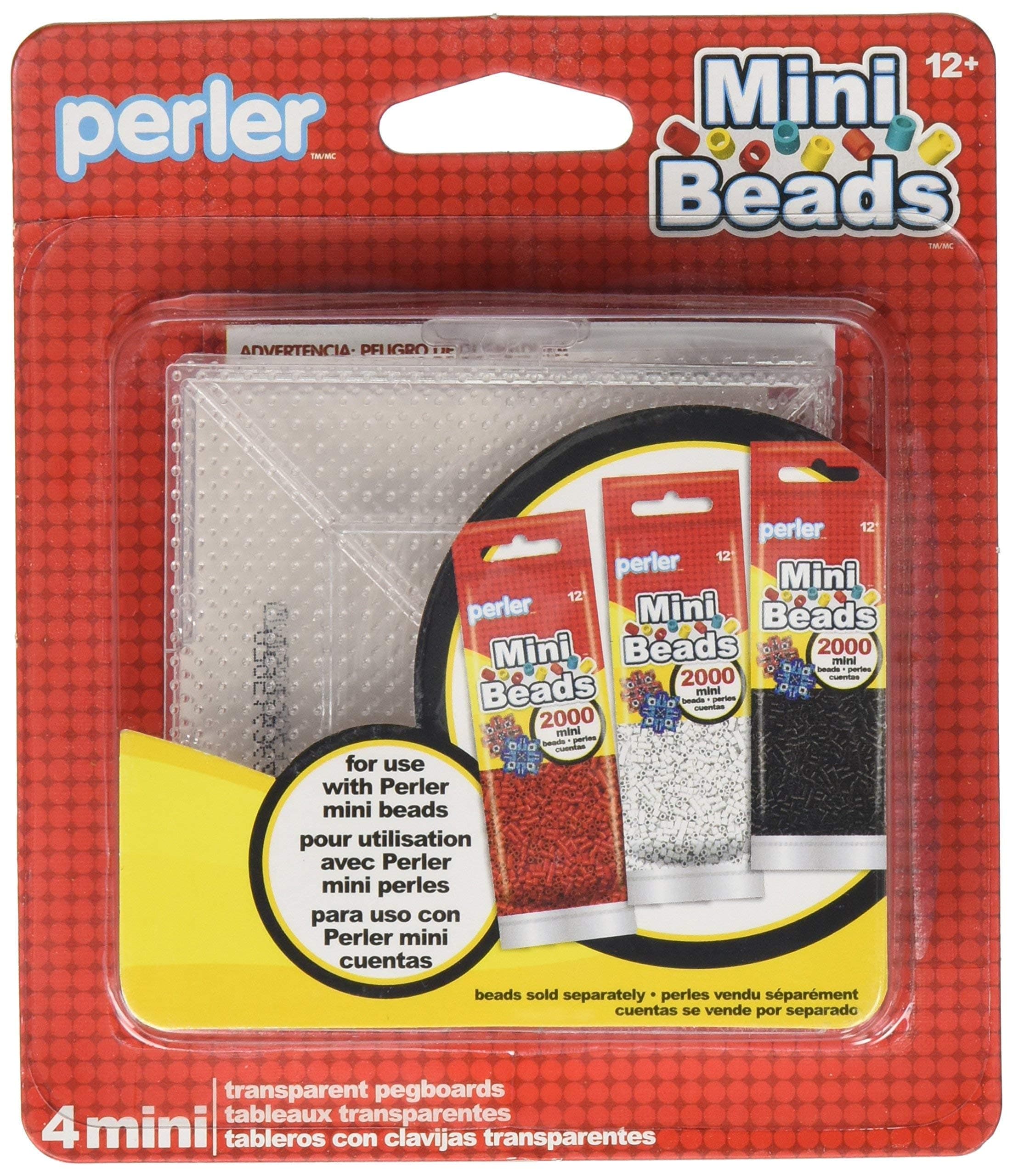 Mini Beads Square Mini Pegboard Set, 4 pcs
