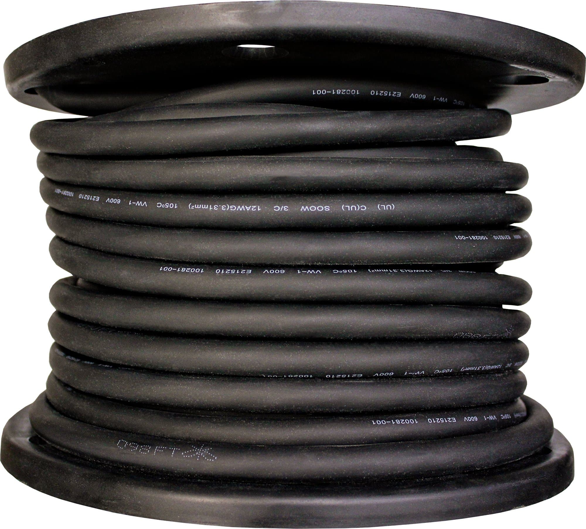 Cerrowire 282-1003G1 250-Feet 18/3 SJOOW Rubber Flexible Cord, Black