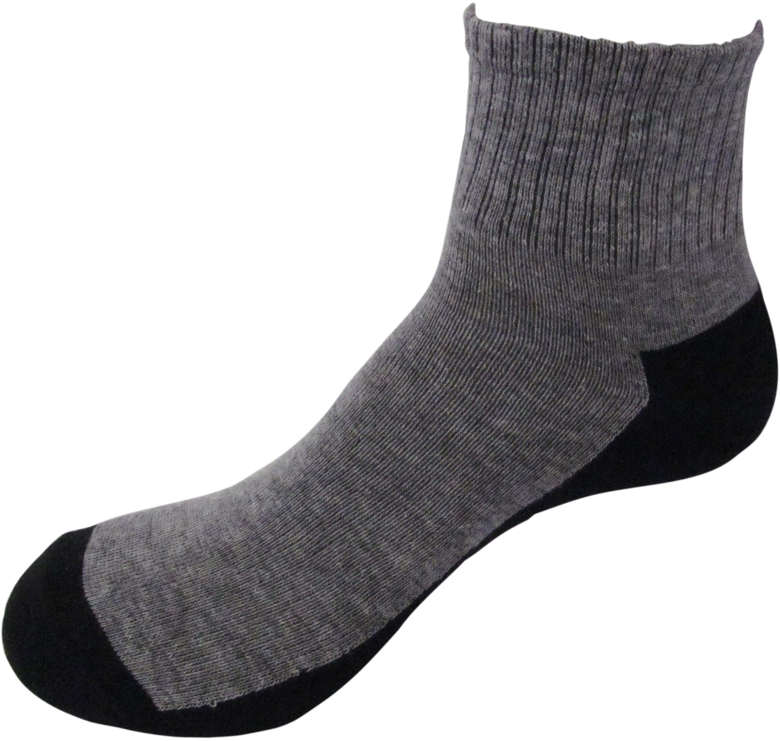 Mens 4-pair/pack Quarter Cotton/spandex Socks (10-13)
