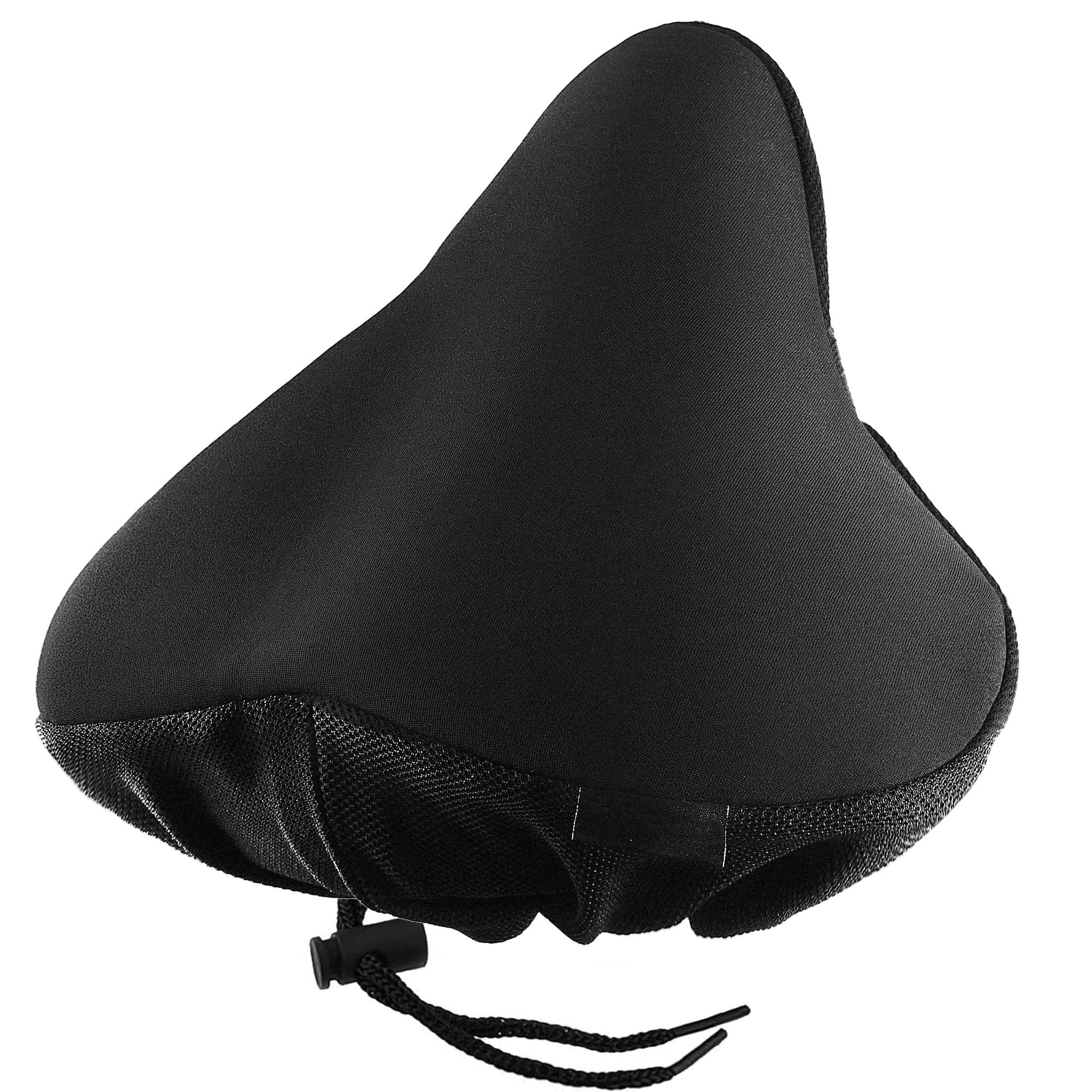 Bike Seat Cushion,Padded Gel Exercise Bike Seat Cover for Women Comfort, 11.5×9.5 inch Extra Wide and Soft Bicycle Seat Cushion for Stationary,Mountain Road Bike