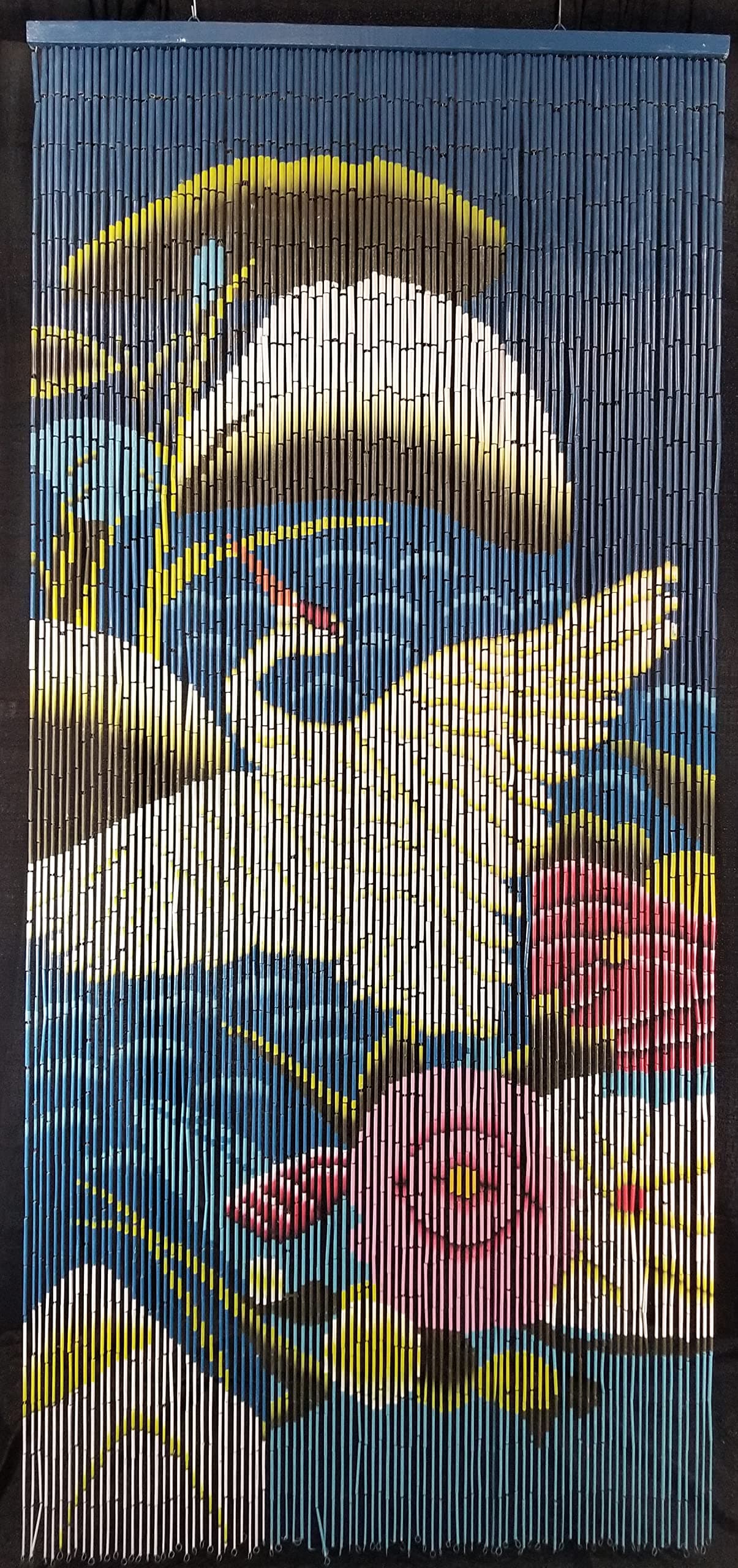 Bamboo Beaded Curtain Crane Bird Door Way Doorway Room Divider 90 Strands NT/BB-03