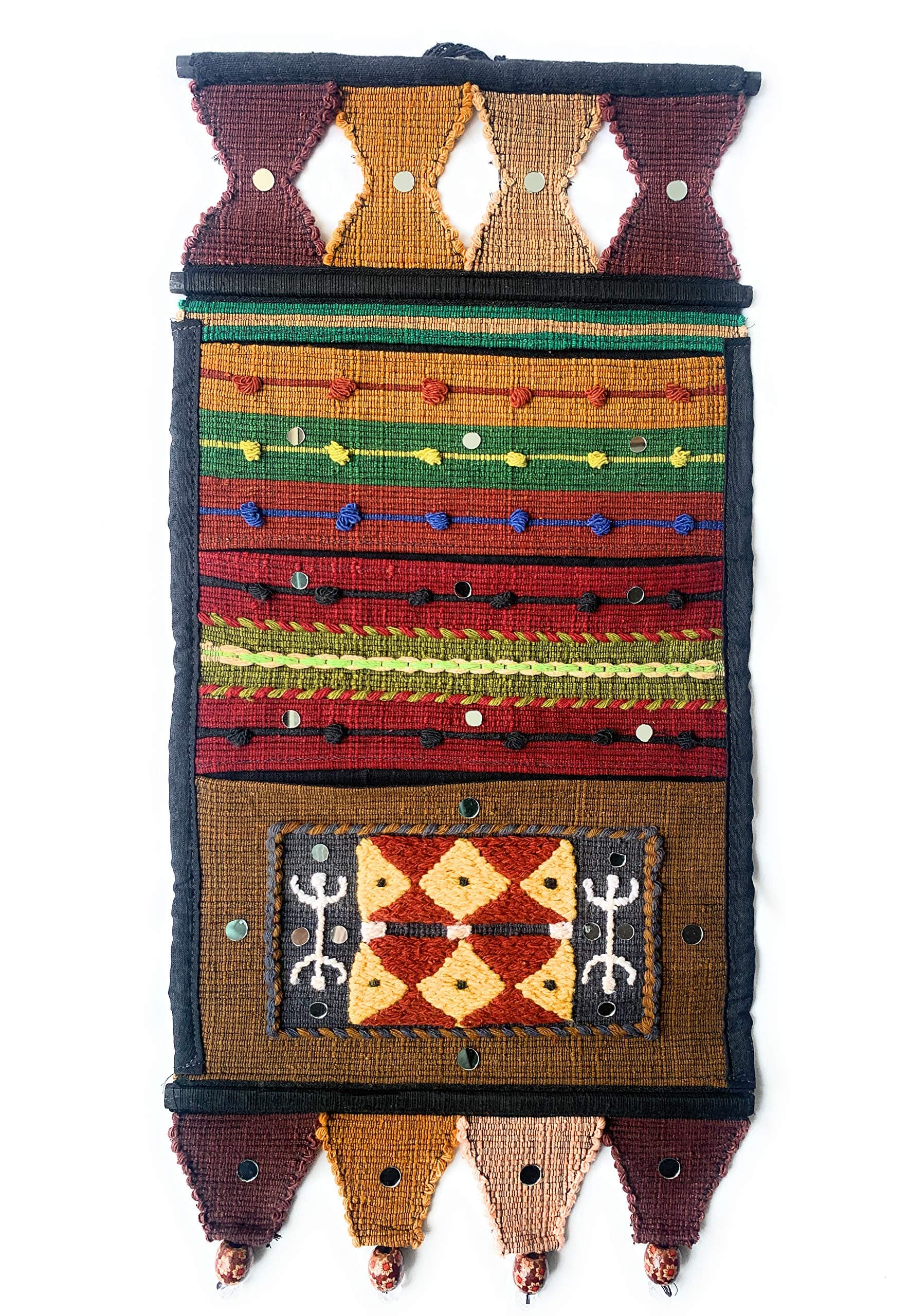 NavRup HandWorks Wall Hanging and Letter Holder (Pure Handloom) Warli
