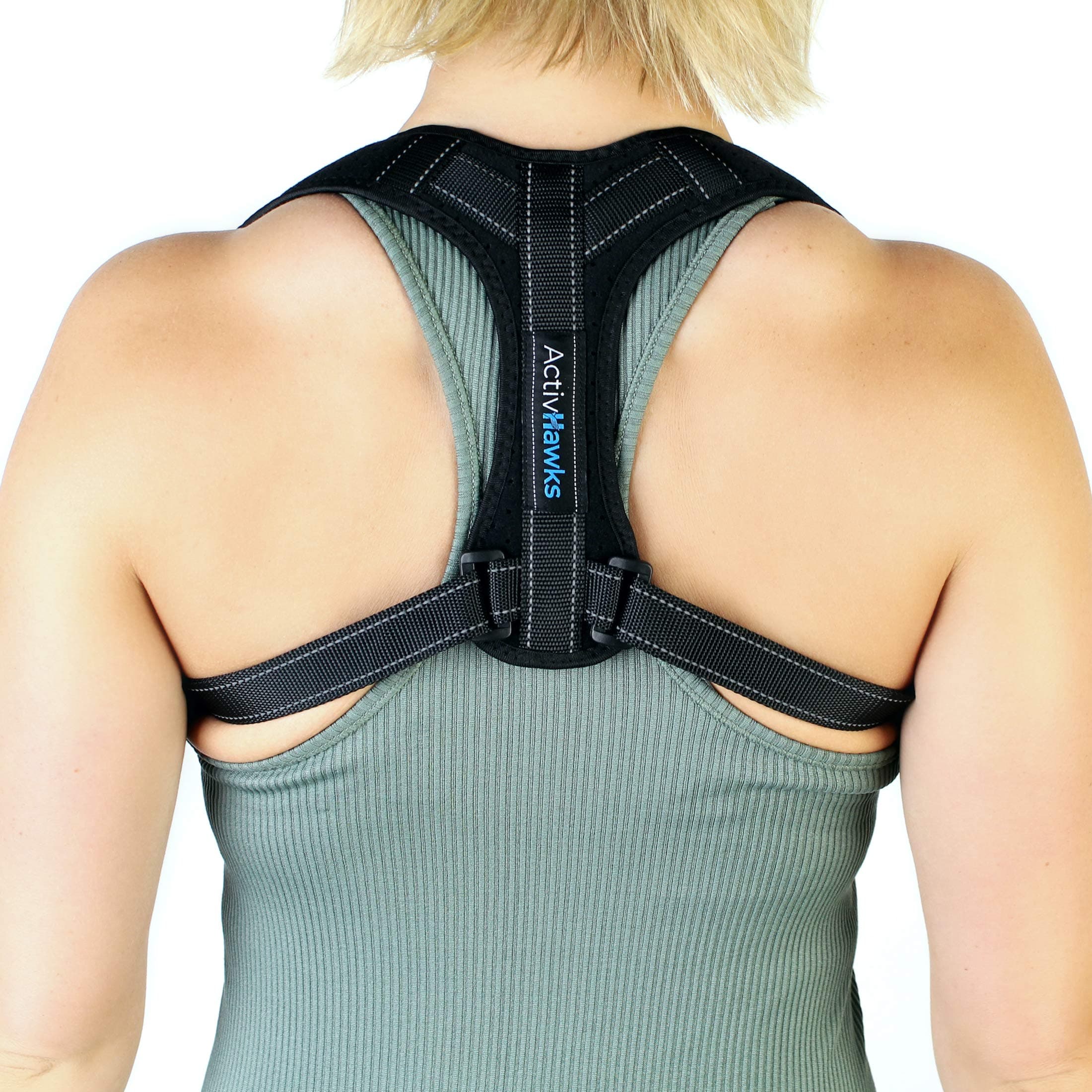 ActivHawks Back Shoulder Posture Corrector for Men and Women - Washable and Adjustable - Ideal for Back Pain, Thoracic Pain, Neck and Shoulder - Exercise eBook