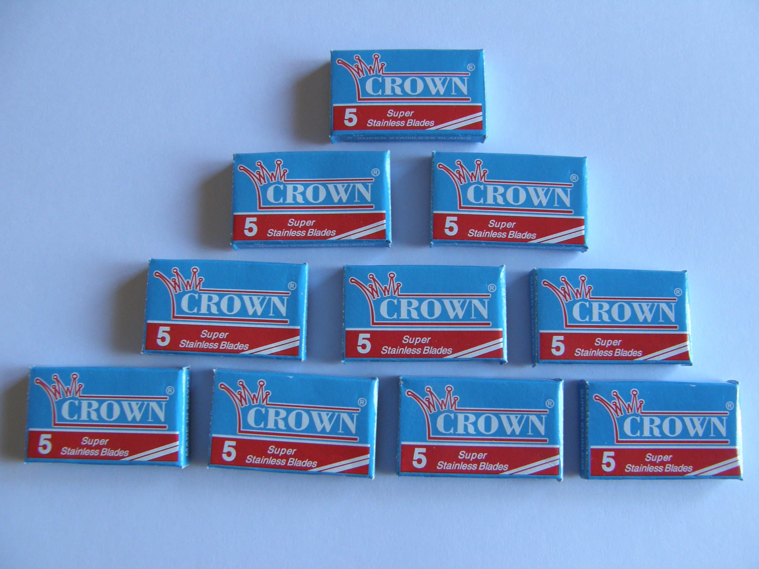 100 Crown Super Stainless Double Edge Safety Razor Blades