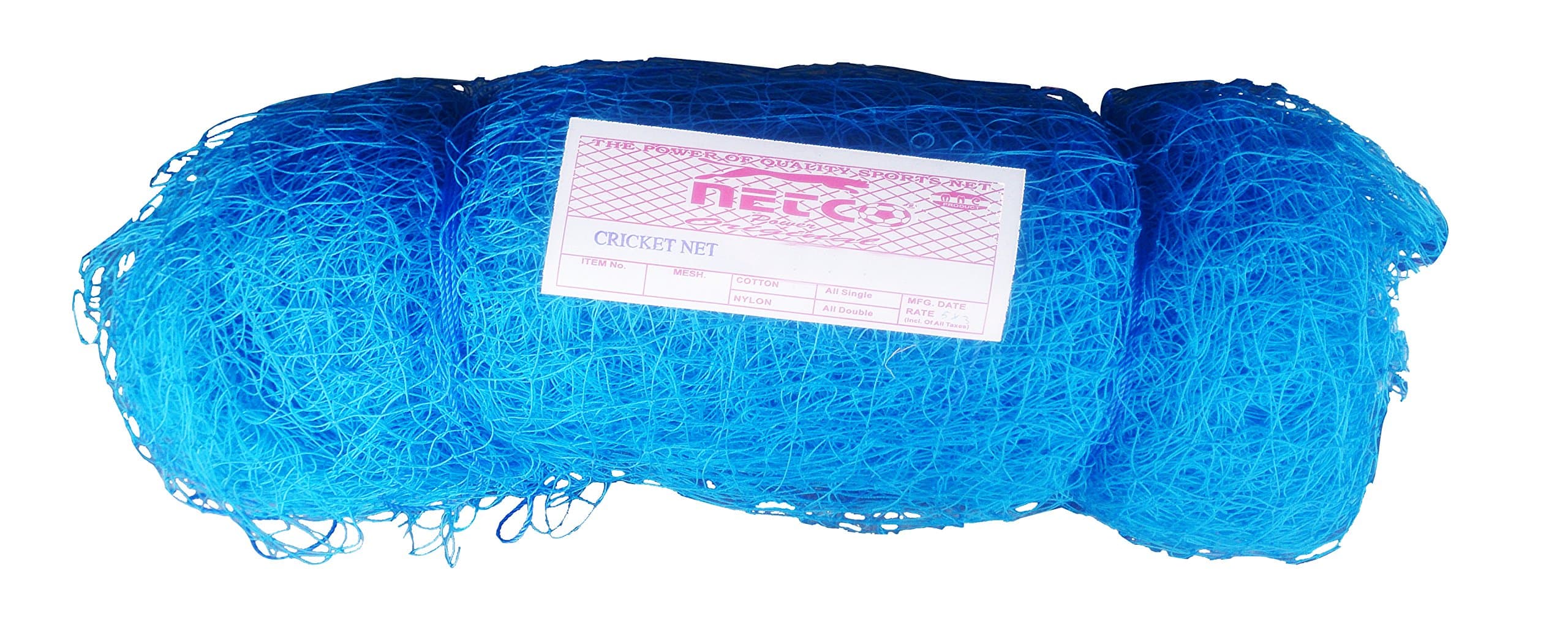 Netco Power Cricket Nets for Practice and Tournaments 100X10 XXL,60X10 XL, 30X10 L, 10X10 Small, 5X10 X-Small,