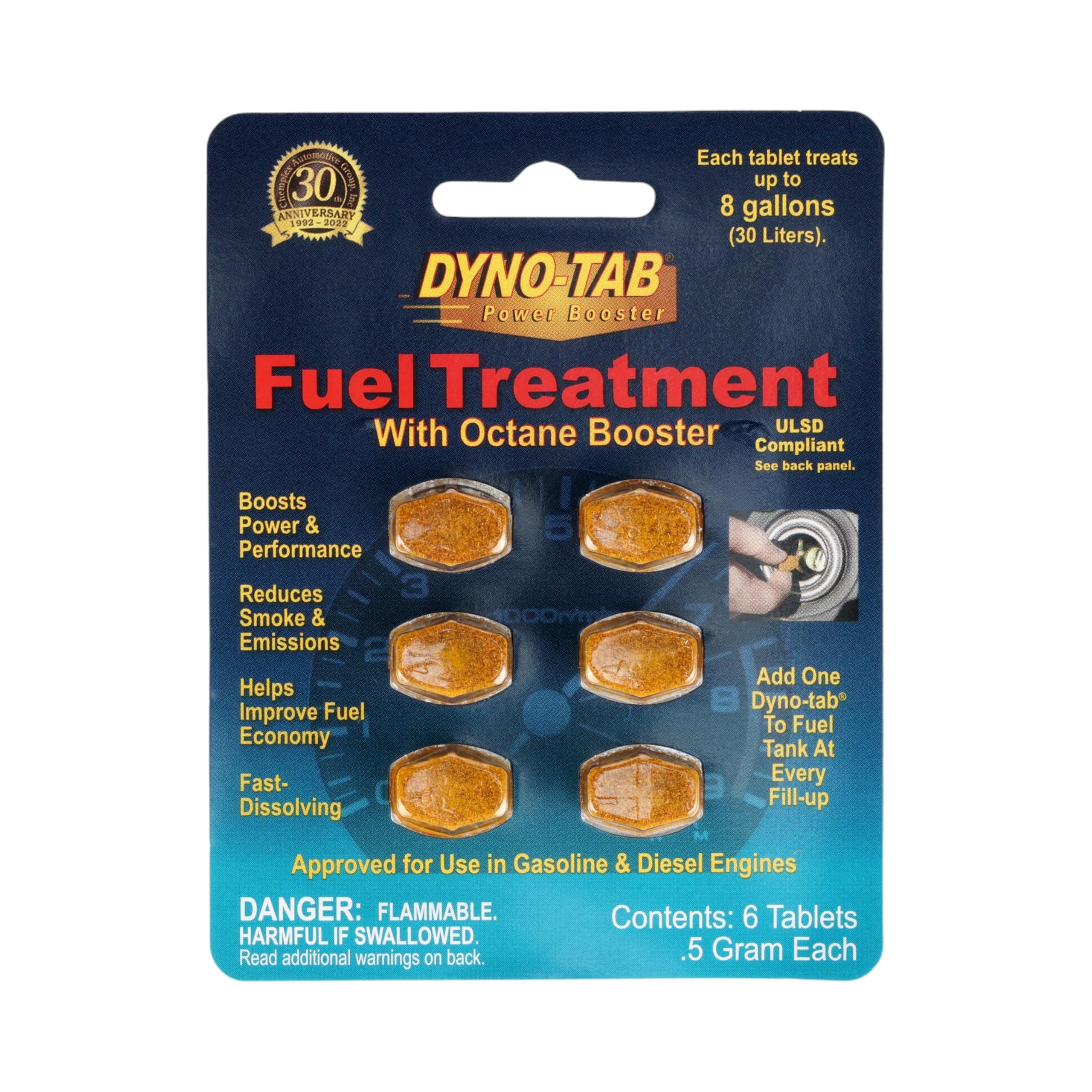 Dyno-tab Fuel Treatment 6-tab Card (12)