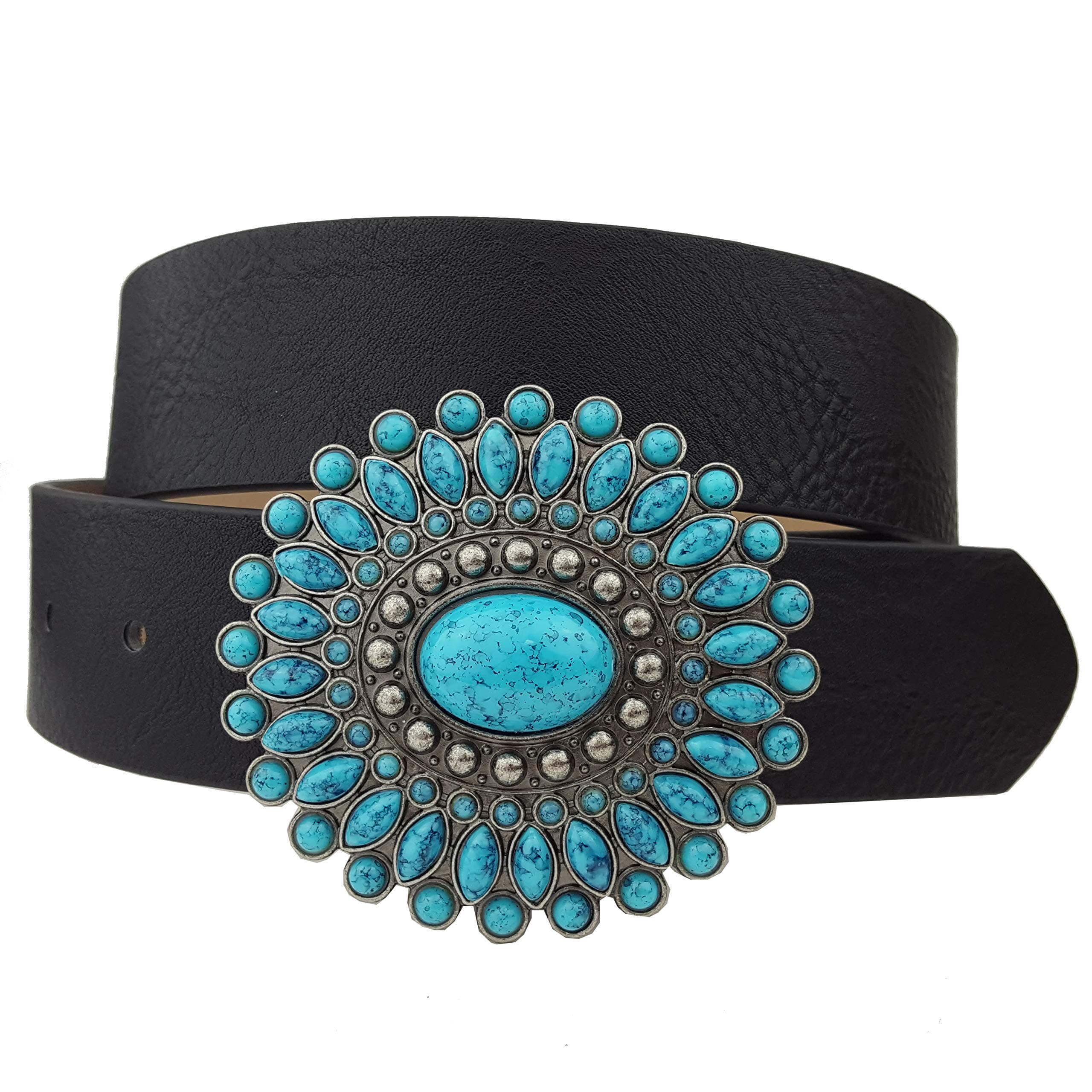 AxesoriaWestern Turquoise Buckle with Vegan Belt.