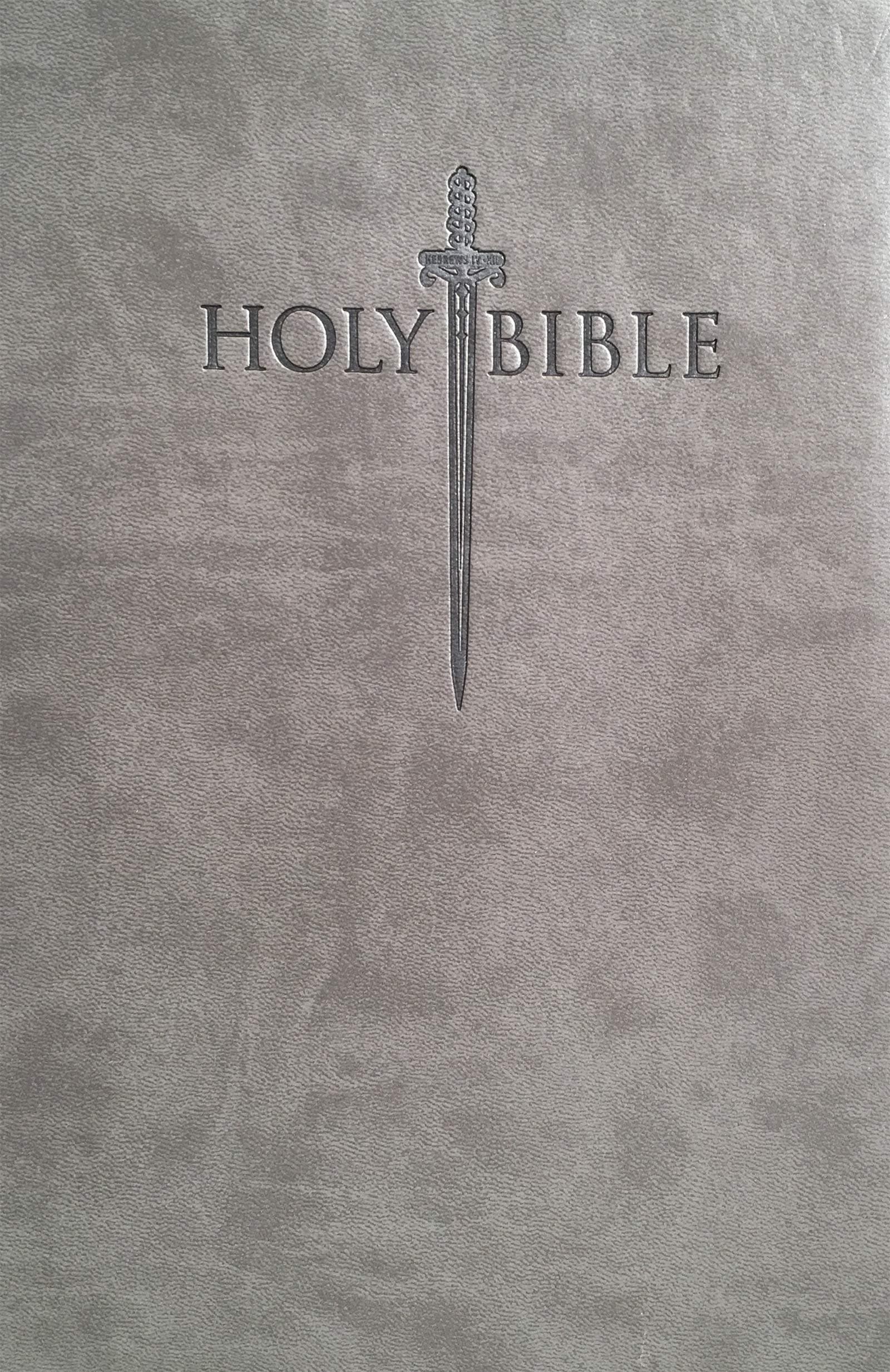 KJVER Sword Value Thinline Bible Large Print Pewter Gray Ultrasoft: King James Version Easy Read Imitation Leather – Large Print, September 5, 2017