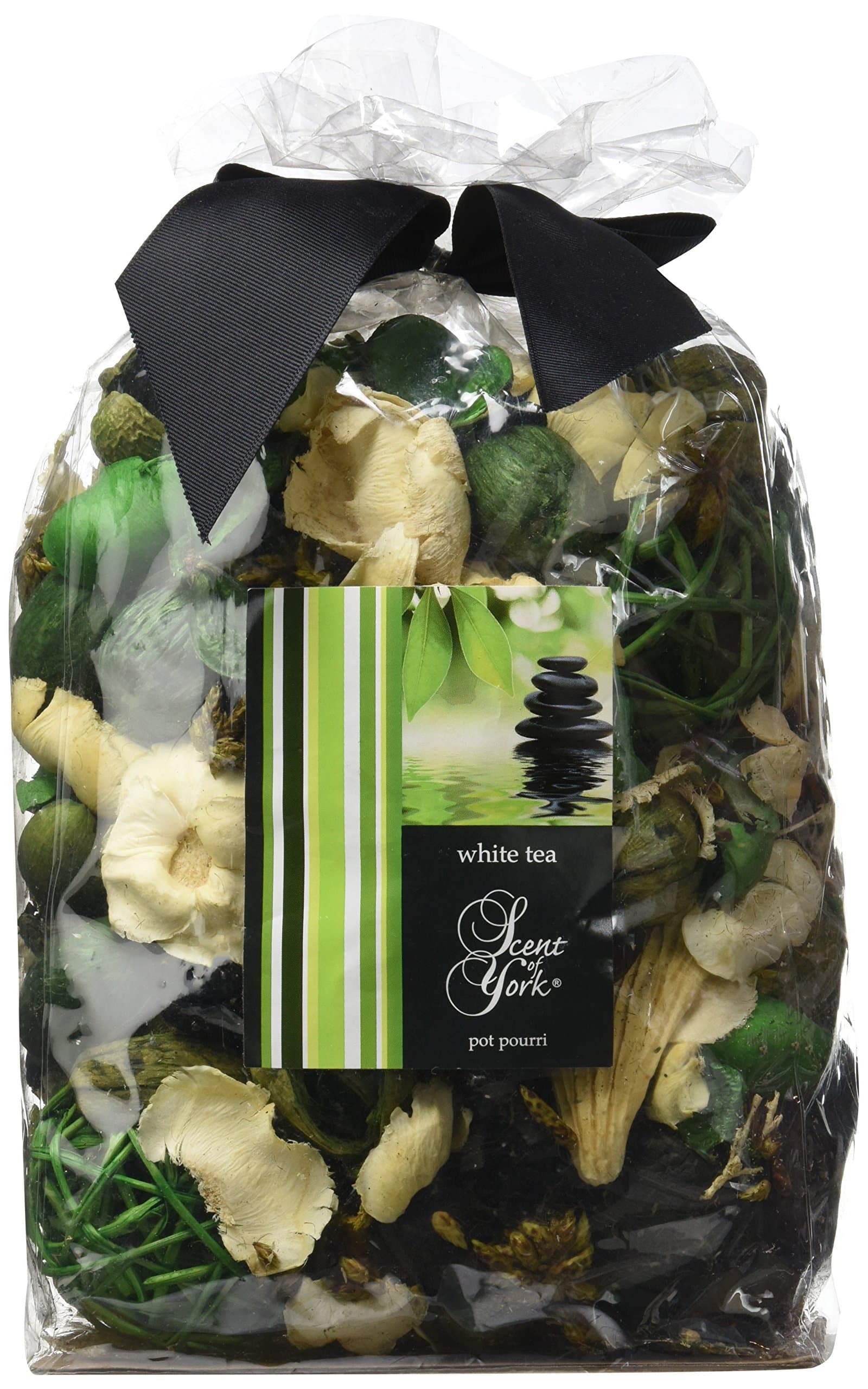 Scent of York sybbwt Pot Pourri White Tea Pot Pourri Big Bag Black 30 x 10 x 16 cm