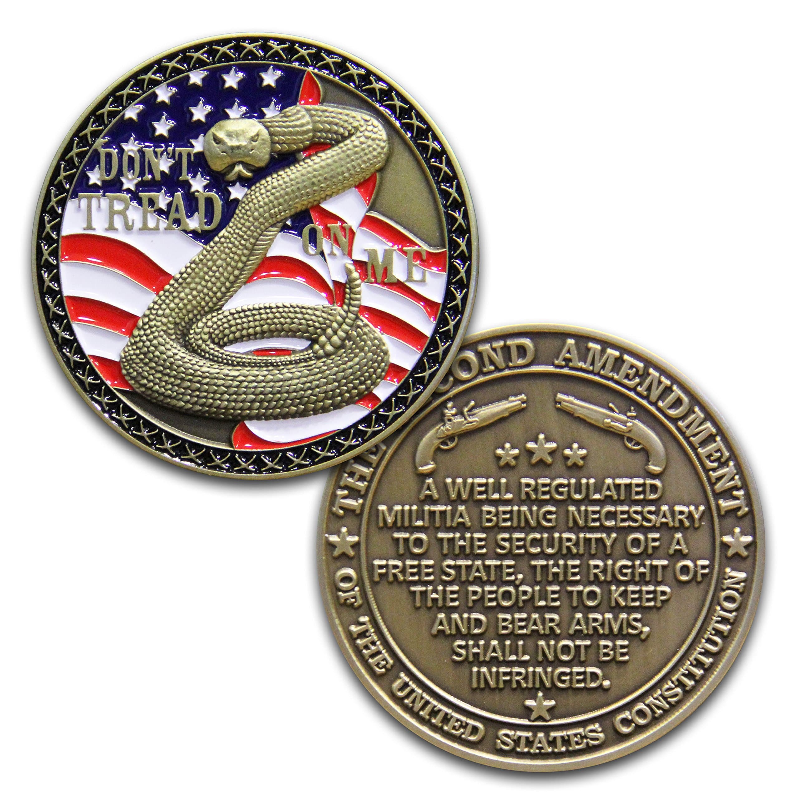Coins For Anything, Inc 2nd Amendment Challenge Coin - Second Amendment Coin - Designed by Military Veterans!