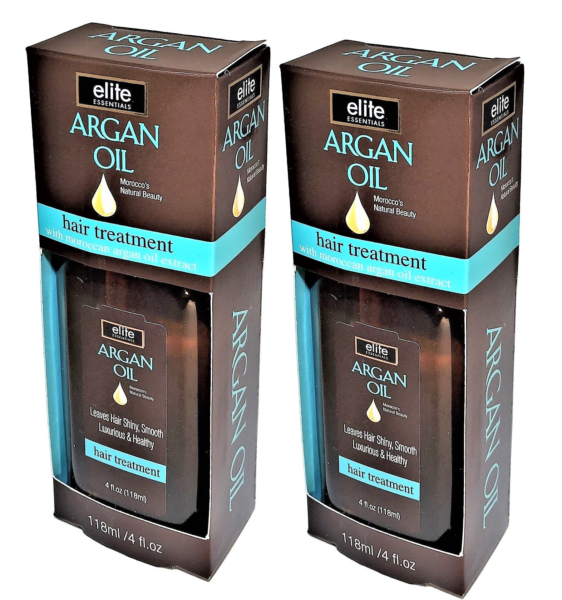 Argan Oil Hair Treatment 4 Ounce - Leaves Hair Shiny, Smooth, Luxurious and Healthy- 2 Pack